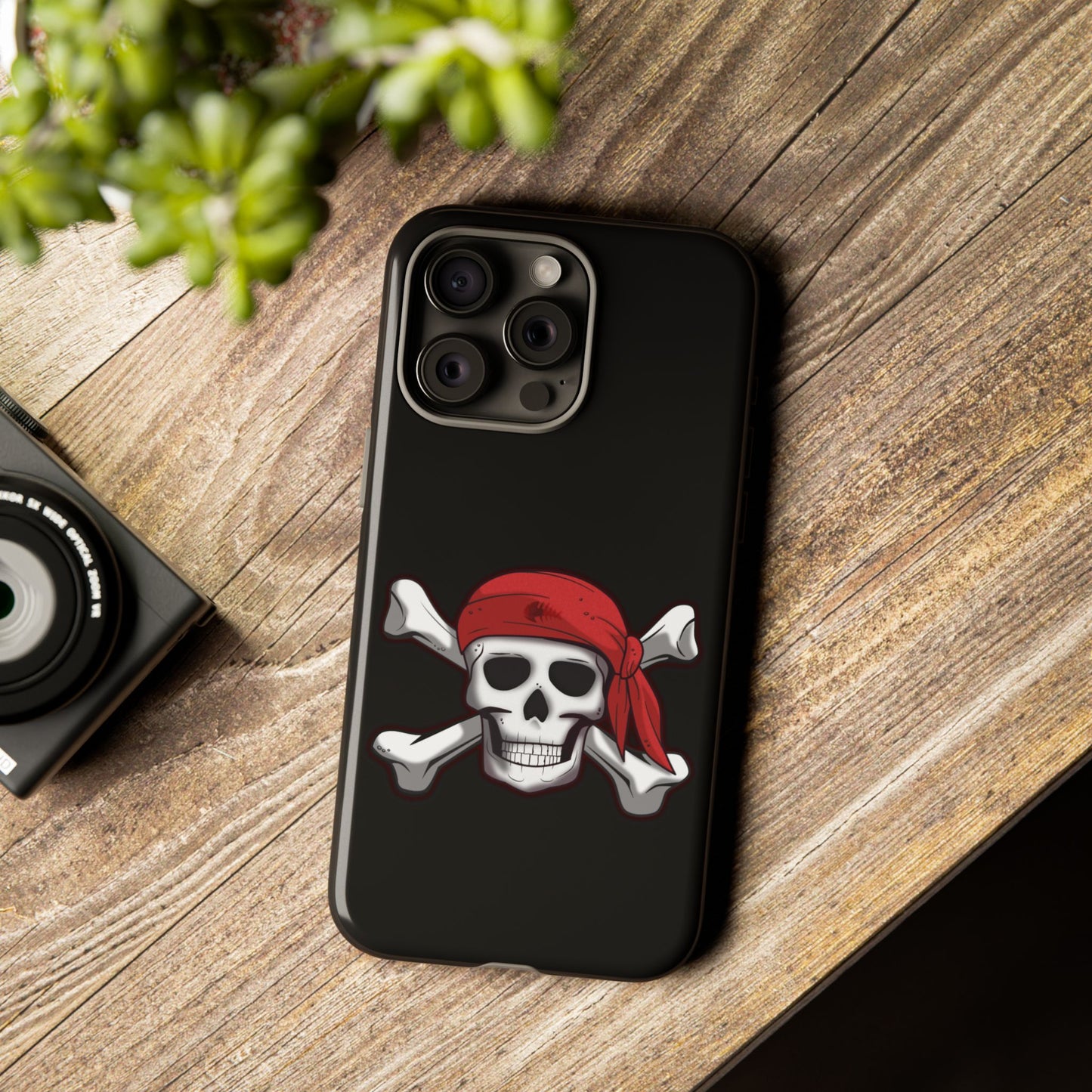 Pirate Skull and Crossbones with Jolly Roger Bandana - Tough Cases