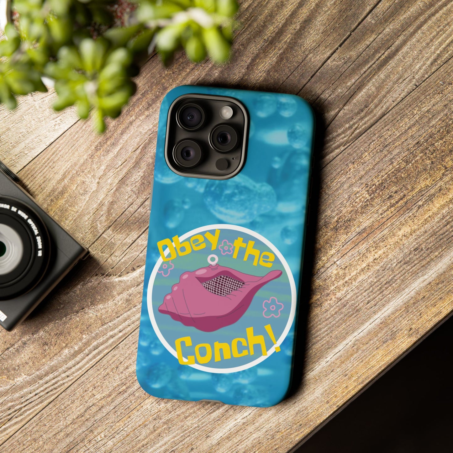 Phone Cases - Obey the Conch, Spongebob Design