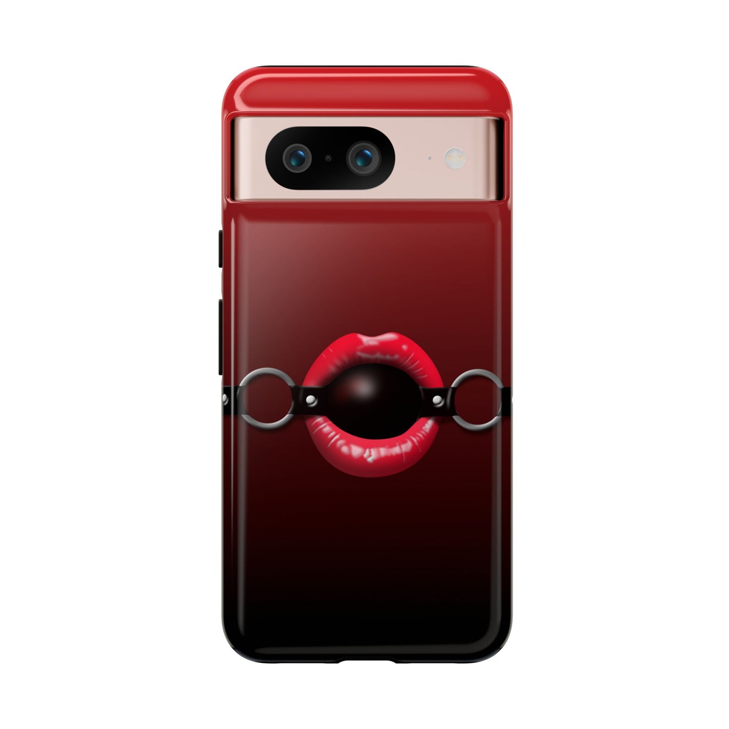 Phone Tough Case - Red Lips Gag Ball Design