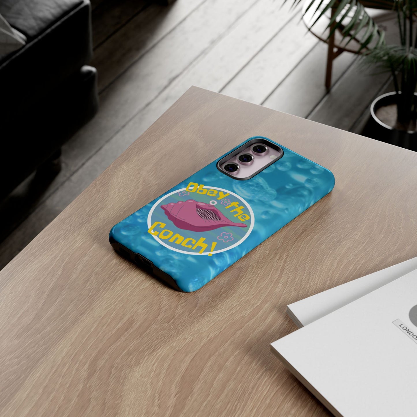 Phone Cases - Obey the Conch, Spongebob Design