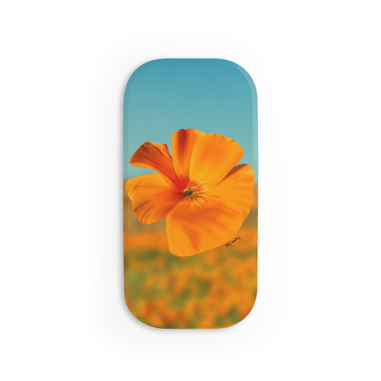 Golden Poppy Phone Click-On Grip