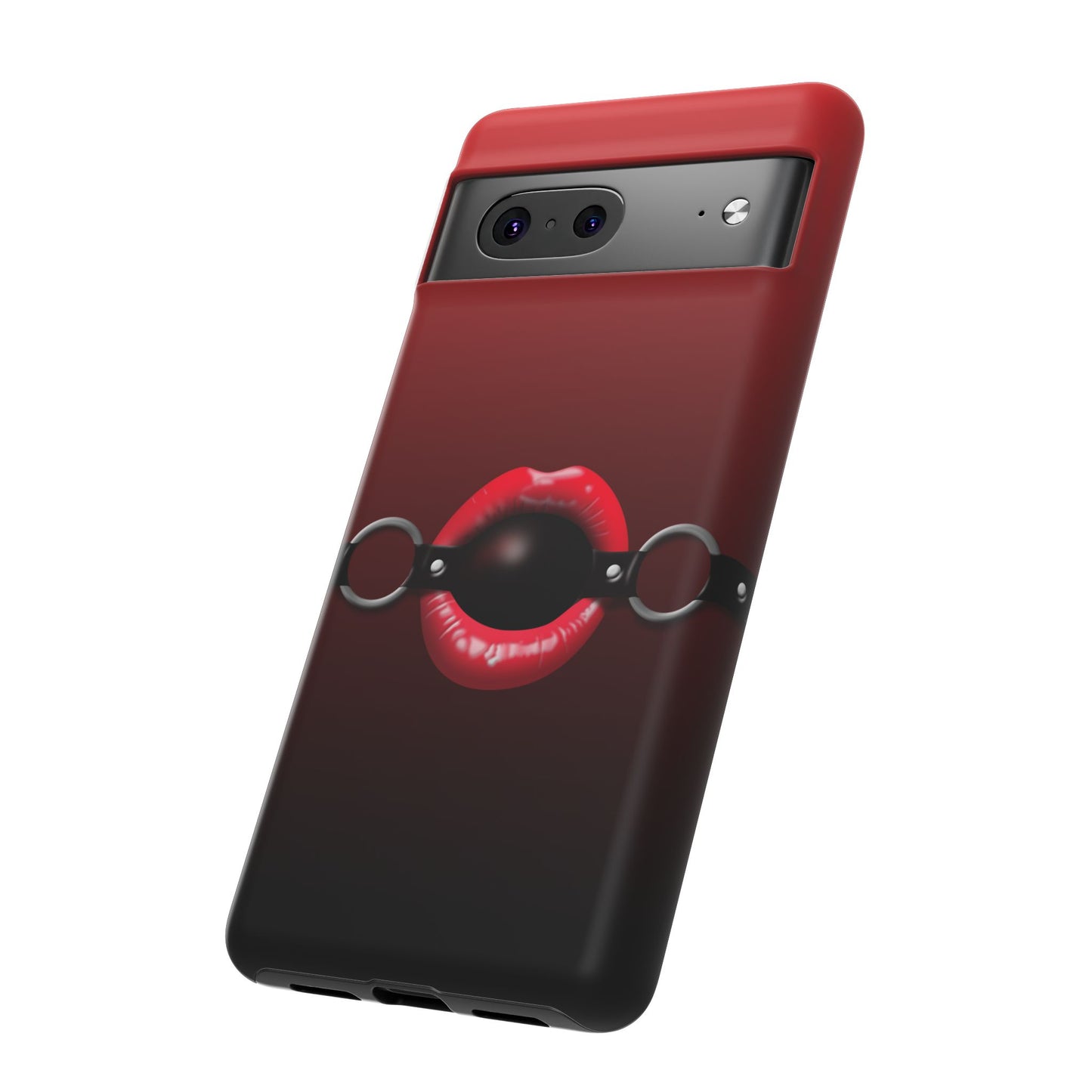 Phone Tough Case - Red Lips Gag Ball Design