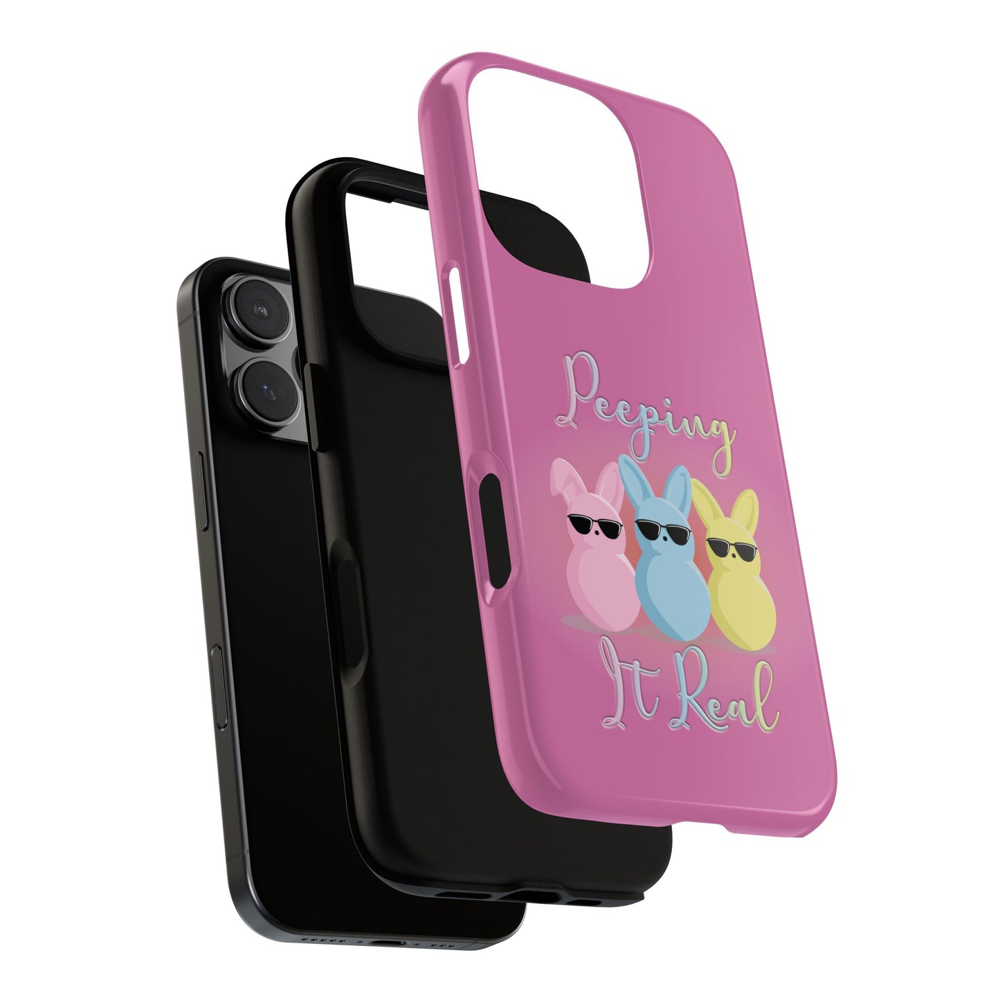 Phone Case - Peeping It Real Bunny Design for Easter & Spring