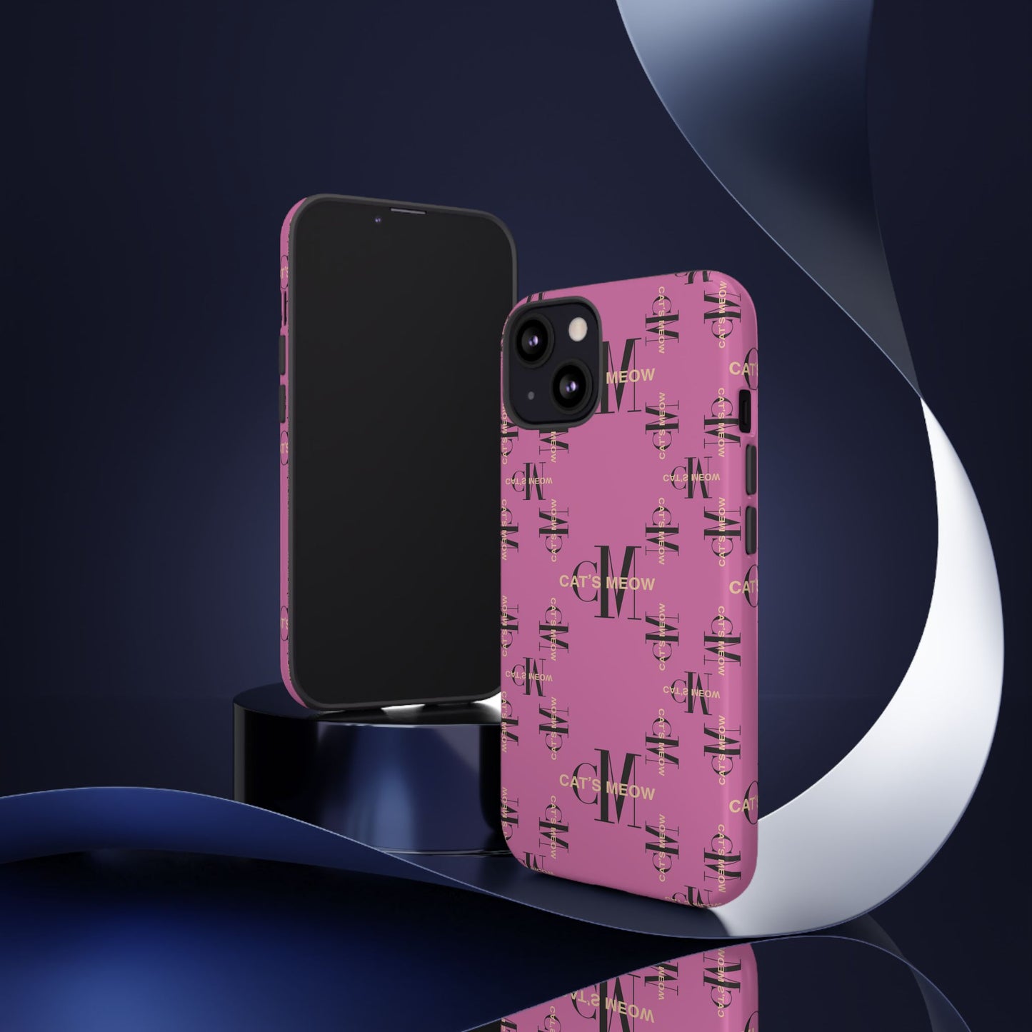 Phone Cases - Cat's Meow Logo Pattern Tough Cases