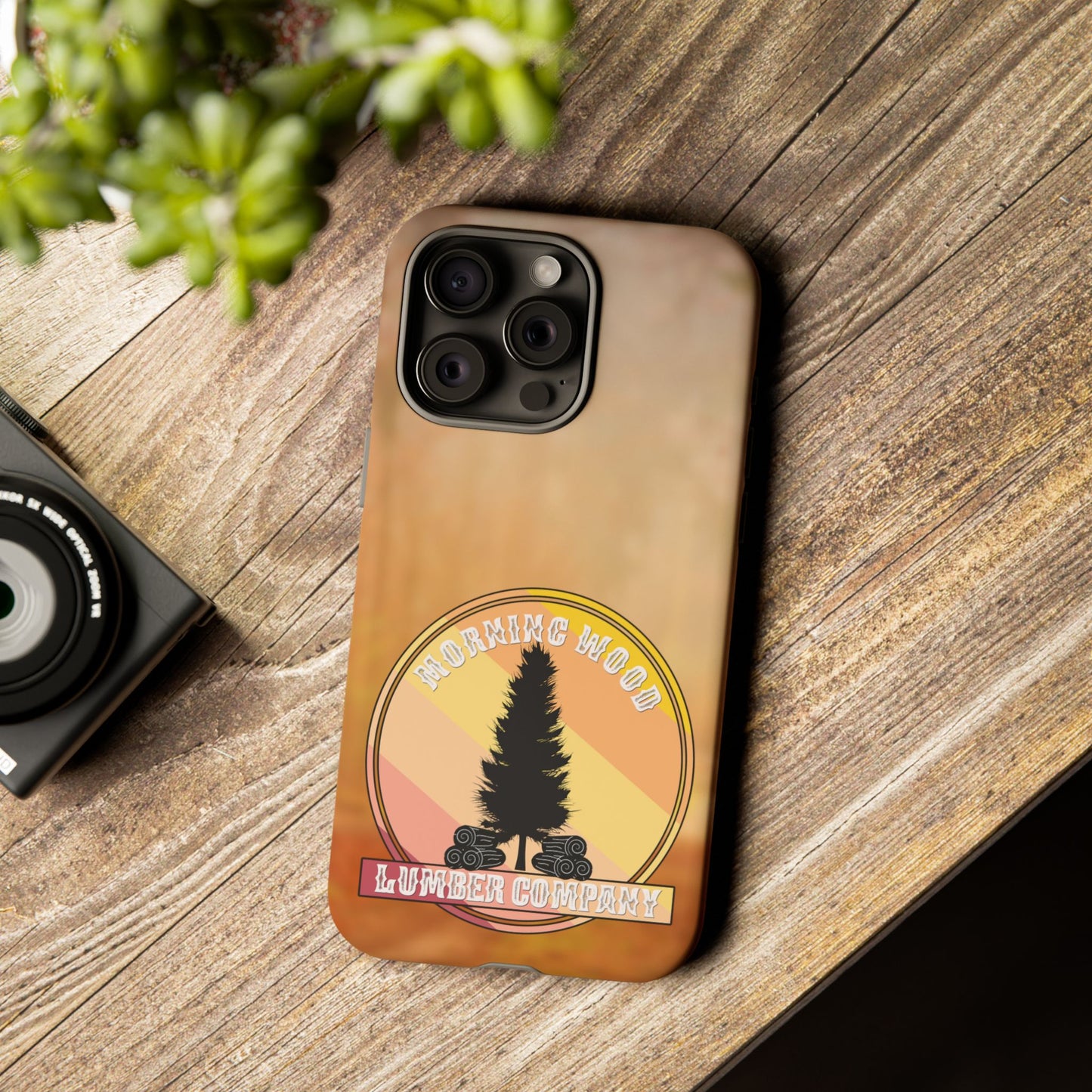 Vintage Morning Wood Phone Case - Tough Cases