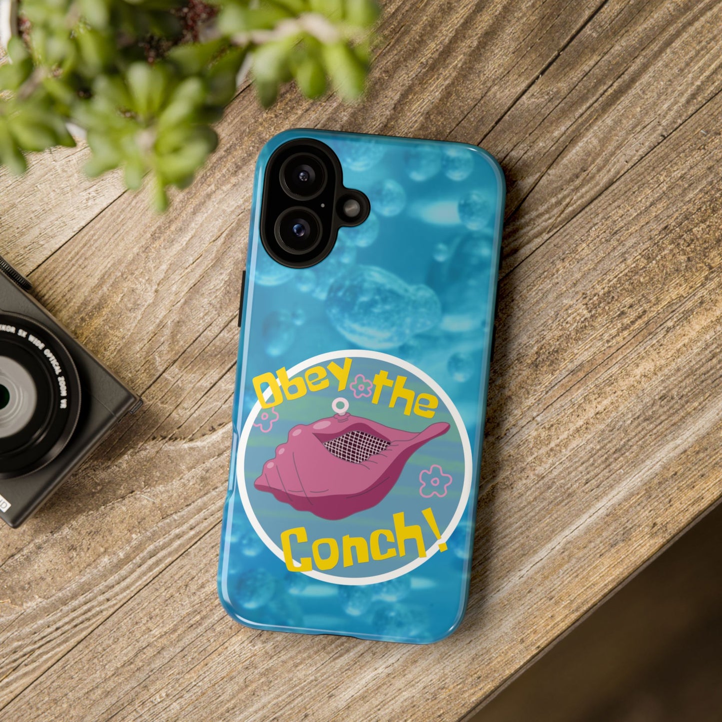 Phone Cases - Obey the Conch, Spongebob Design