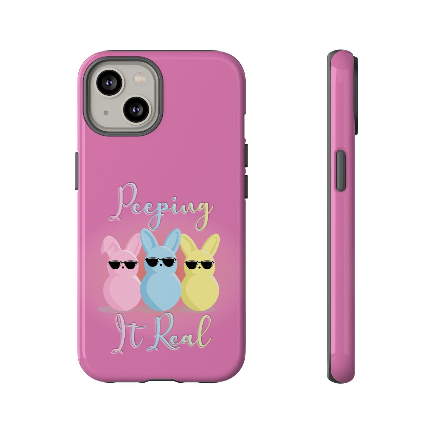 Phone Case - Peeping It Real Bunny Design for Easter & Spring