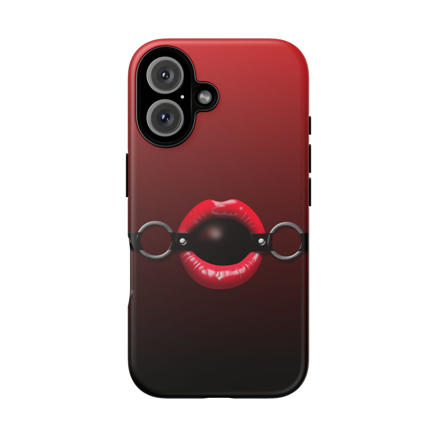 Phone Tough Case - Red Lips Gag Ball Design