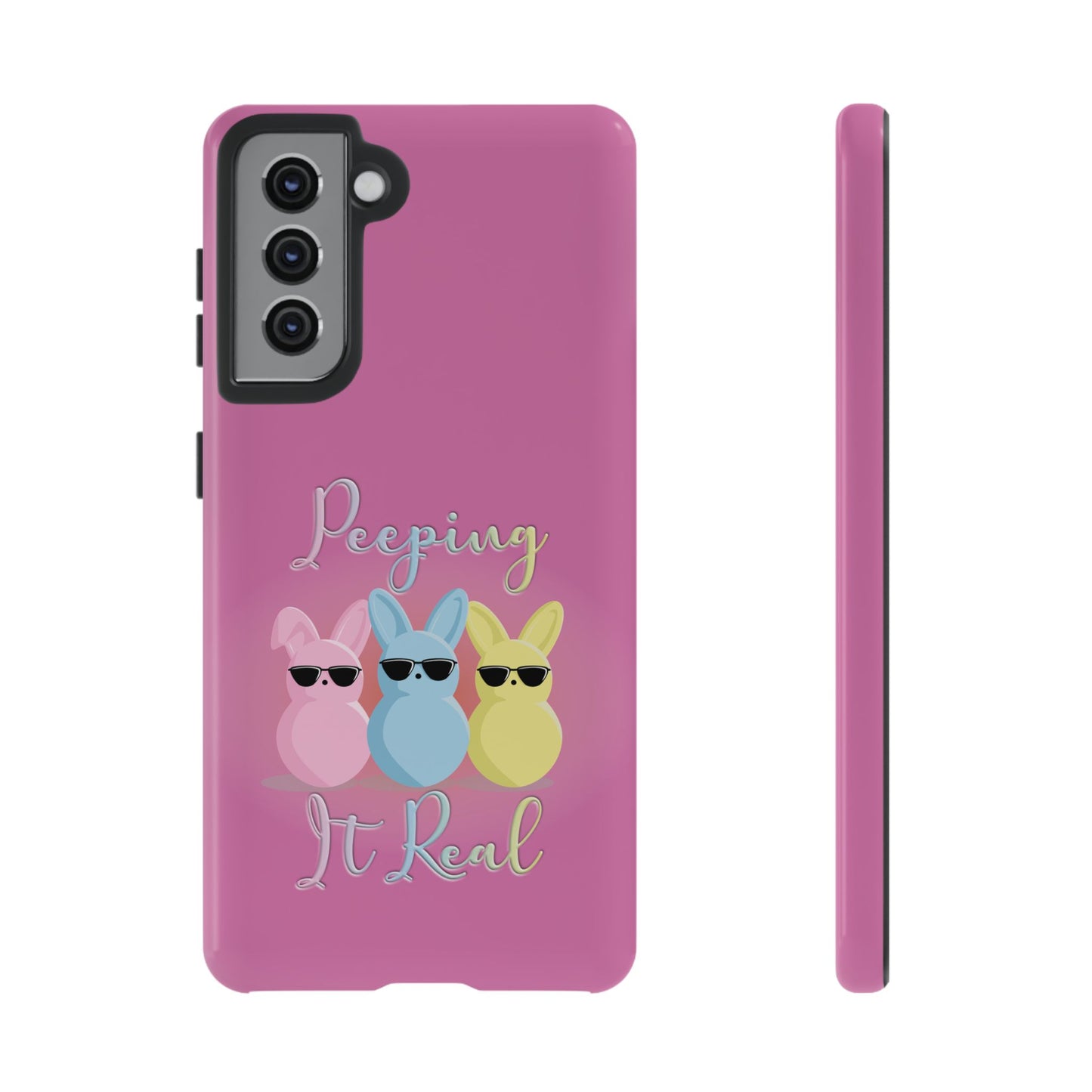 Phone Case - Peeping It Real Bunny Design for Easter & Spring