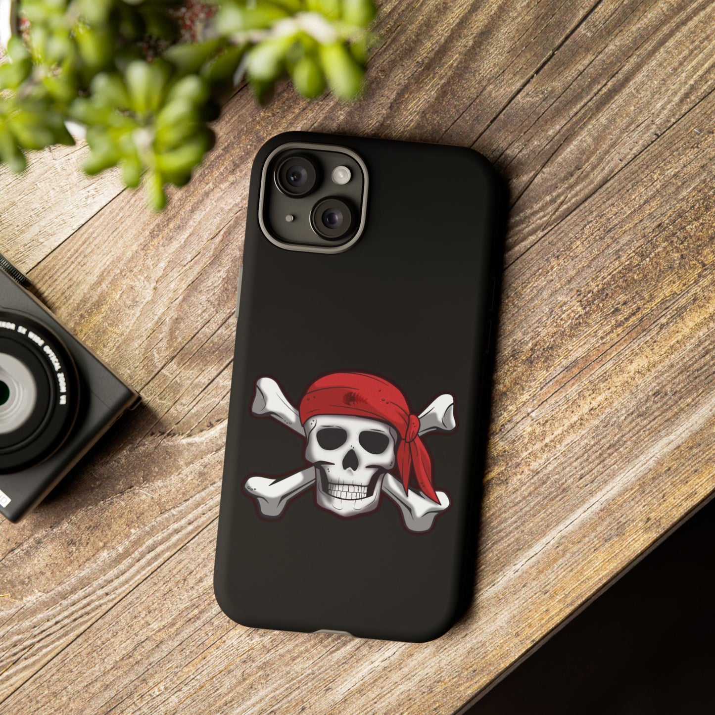 Pirate Skull and Crossbones with Jolly Roger Bandana - Tough Cases