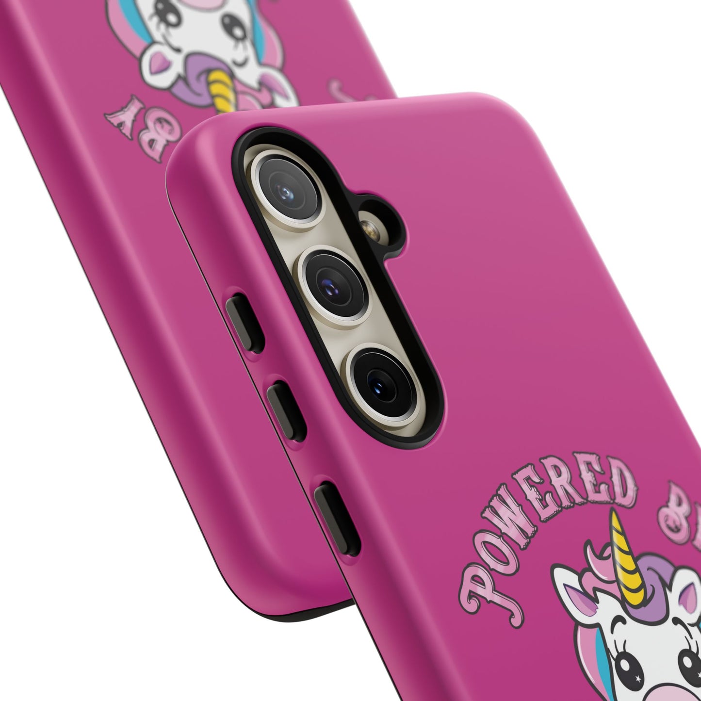 Phone Case - Powered by Unicorns and Chocolate