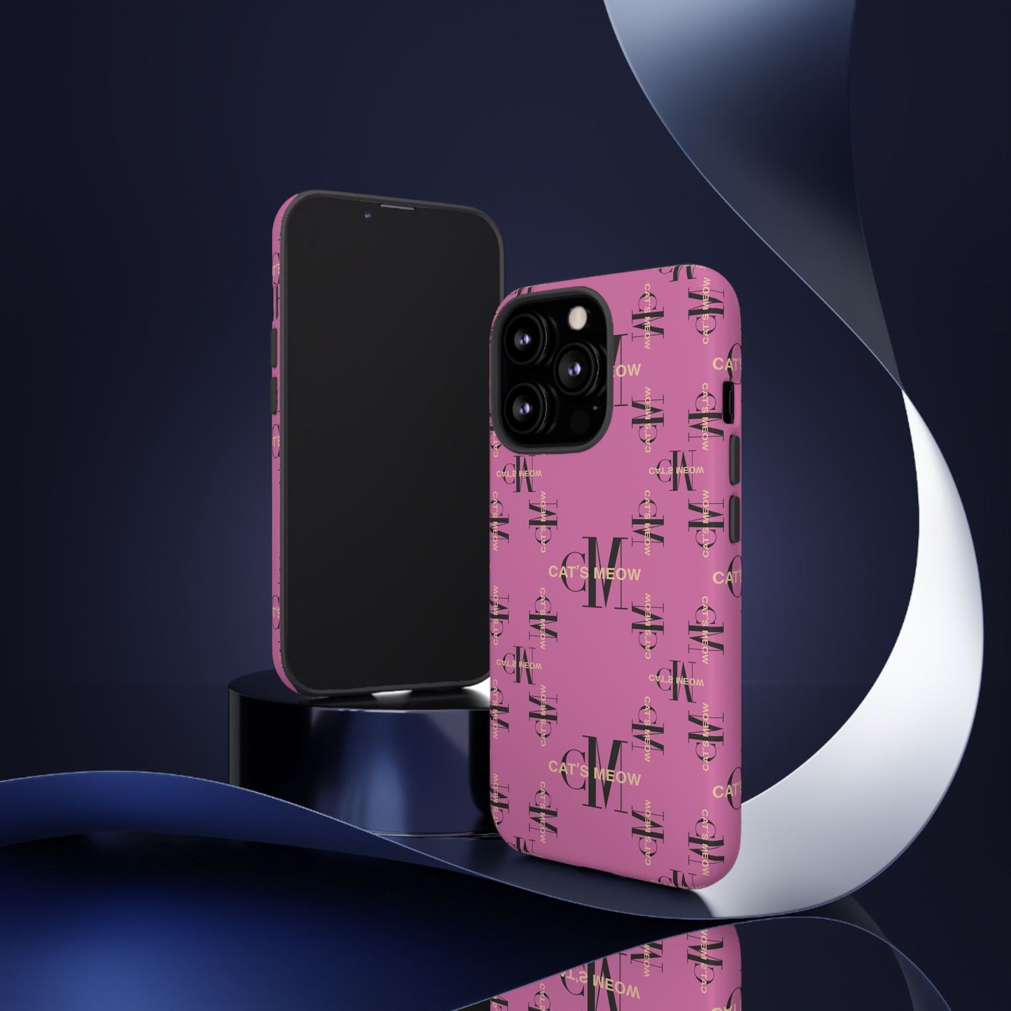 Phone Cases - Cat's Meow Logo Pattern Tough Cases