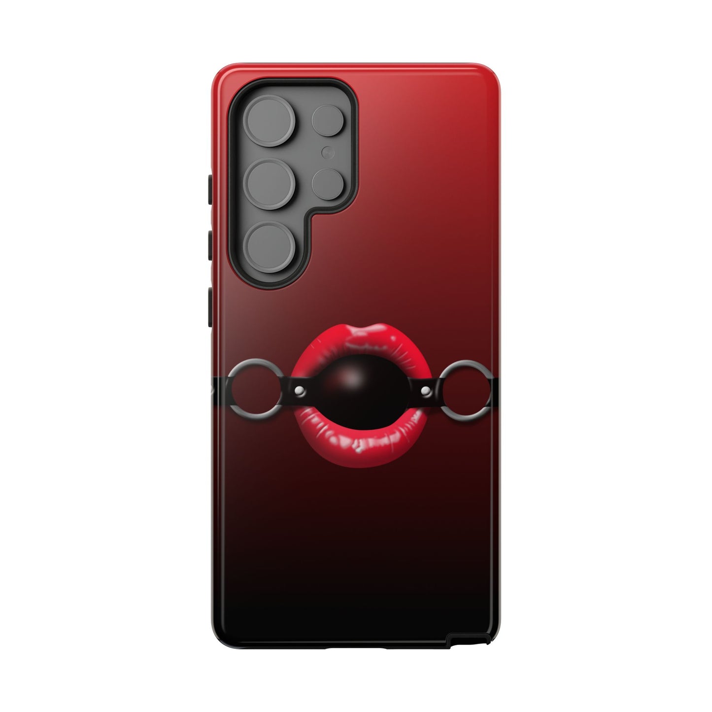 Phone Tough Case - Red Lips Gag Ball Design