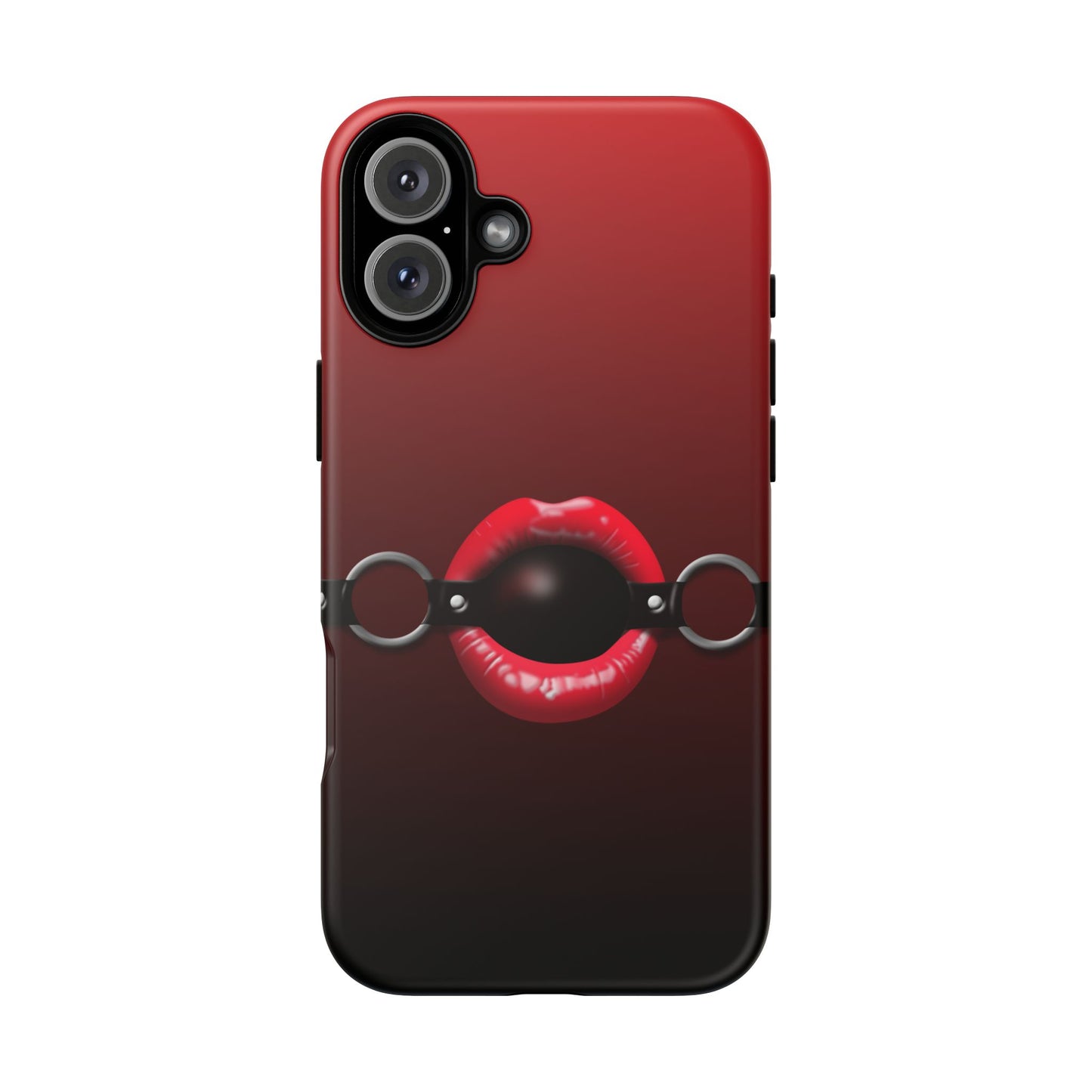 Phone Tough Case - Red Lips Gag Ball Design