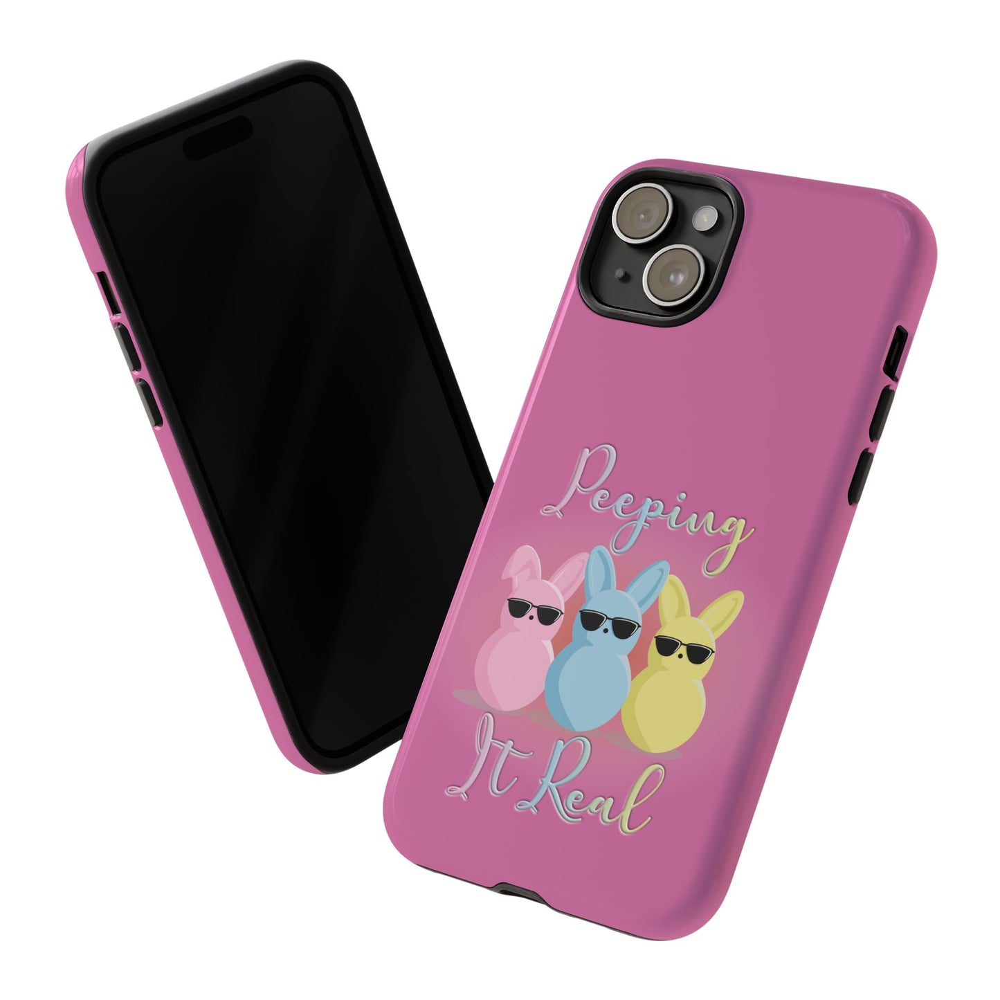 Phone Case - Peeping It Real Bunny Design for Easter & Spring