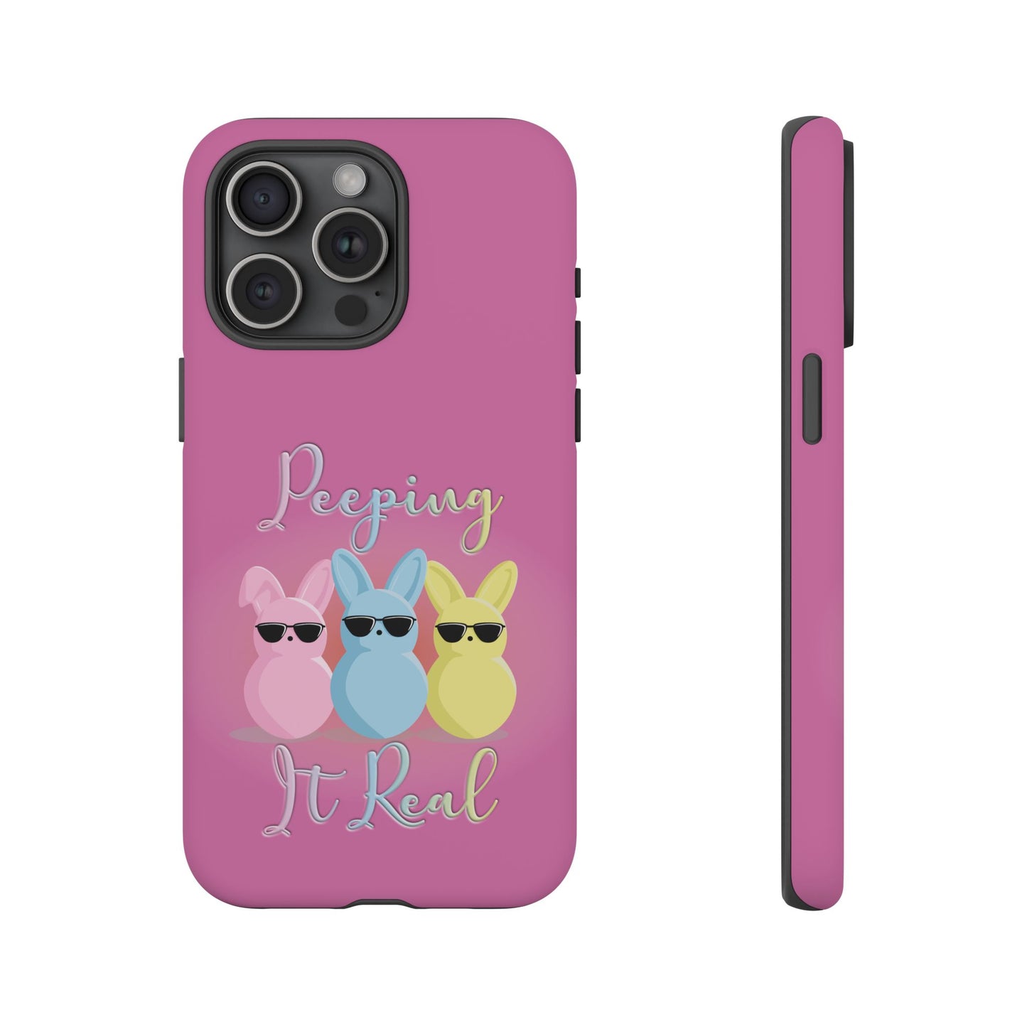 Phone Case - Peeping It Real Bunny Design for Easter & Spring