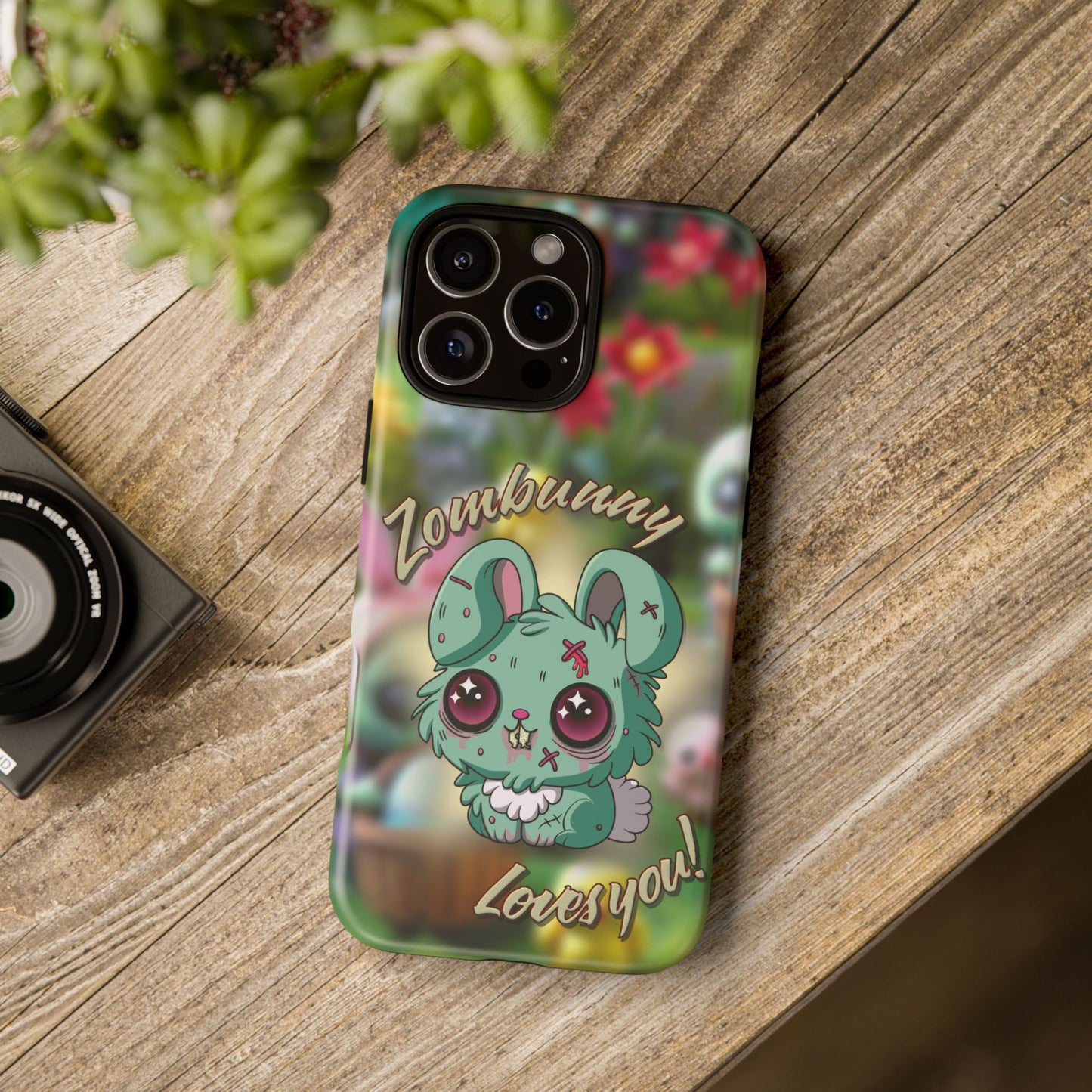 Phone Case - Cute Zombie Bunny - Zombunny Loves You