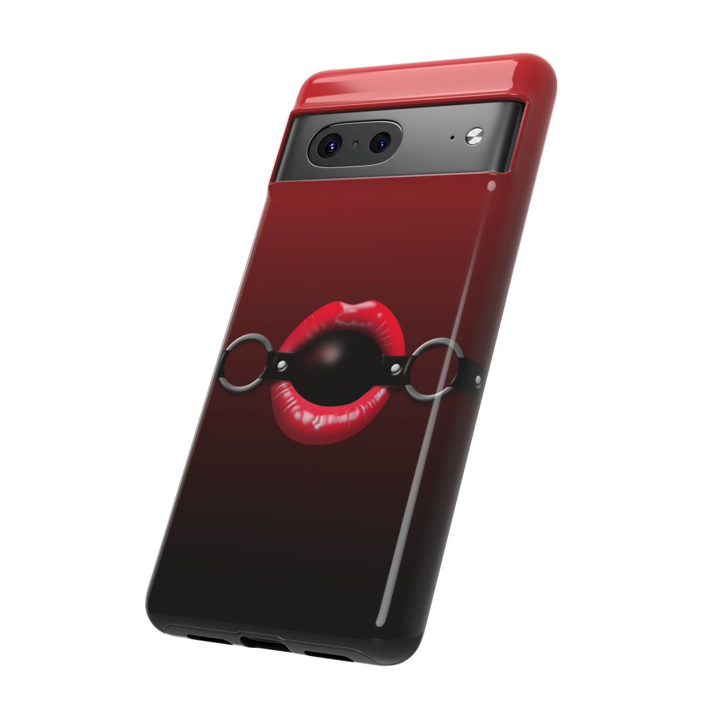 Phone Tough Case - Red Lips Gag Ball Design