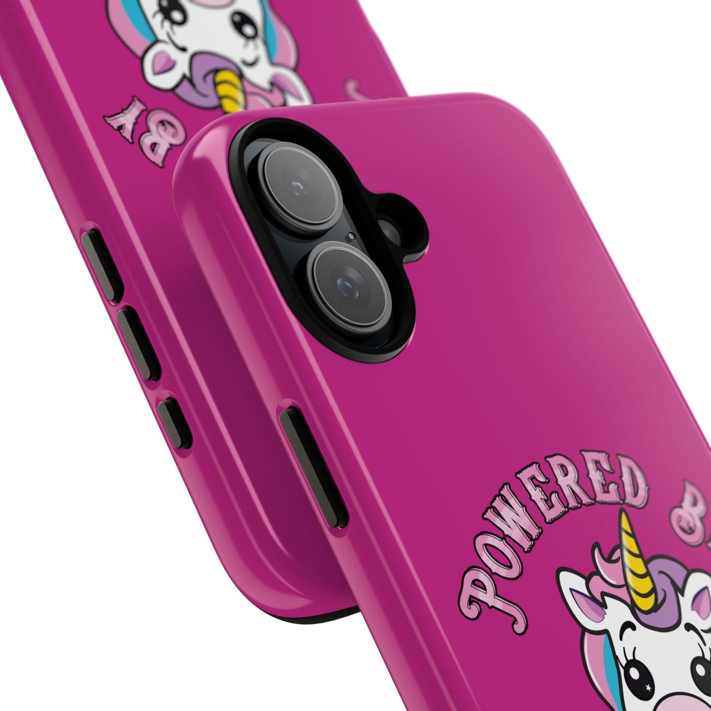 Phone Case - Powered by Unicorns and Chocolate