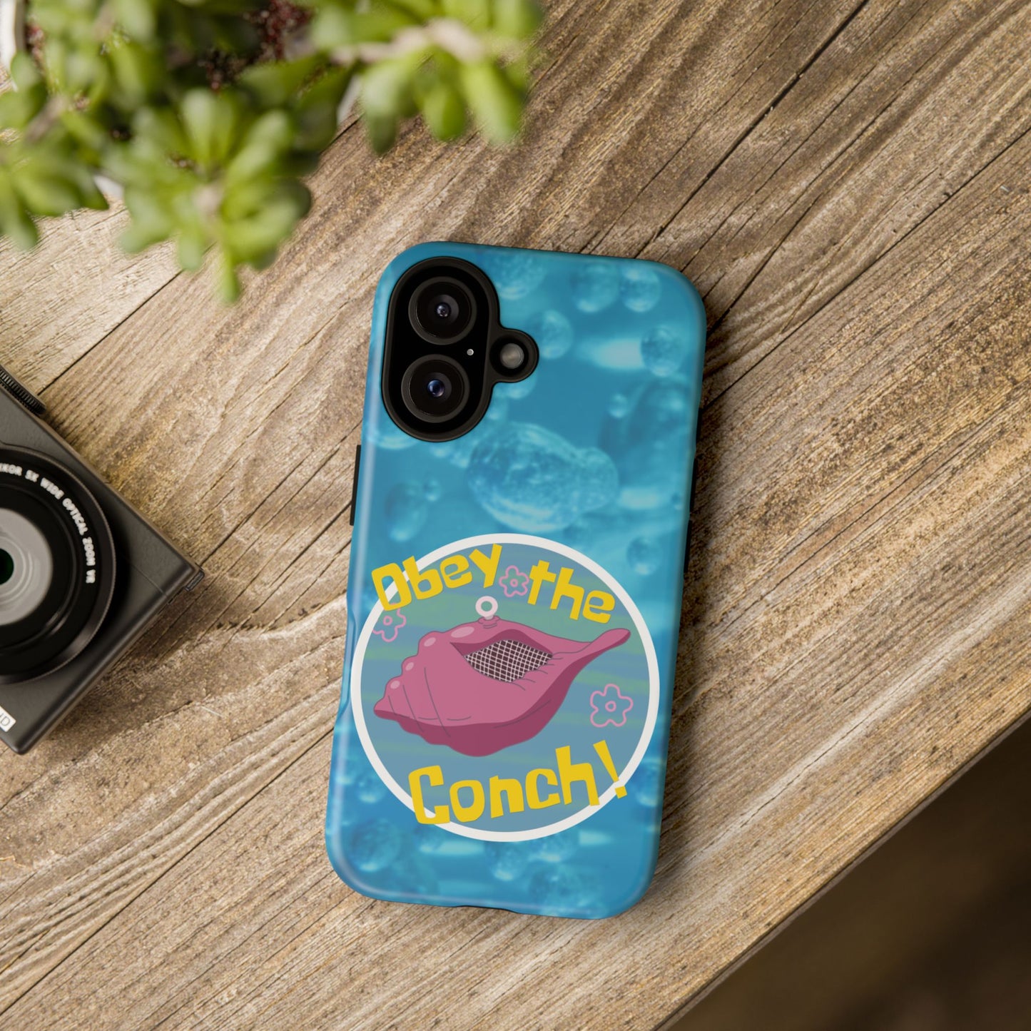 Phone Cases - Obey the Conch, Spongebob Design