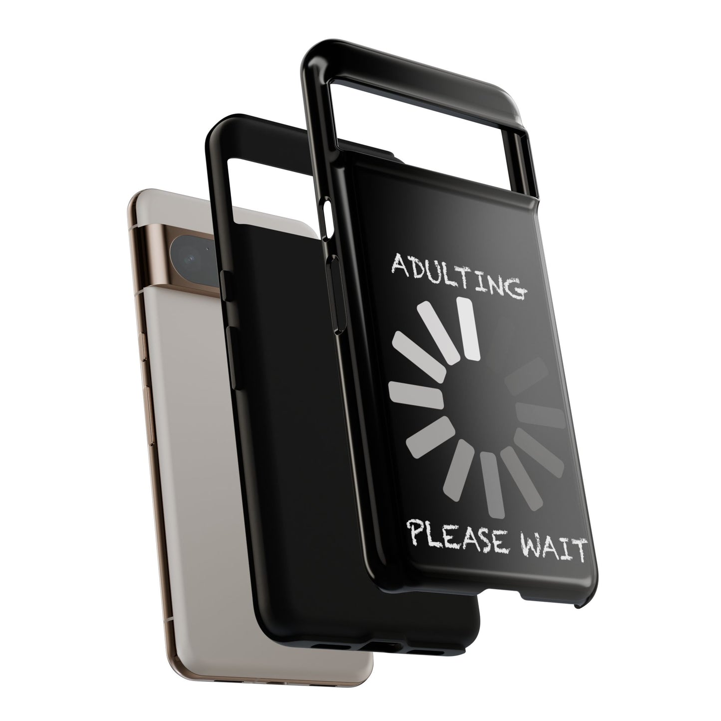 Phone Case - Adulting Please Wait Funny Tough Cases for Adults