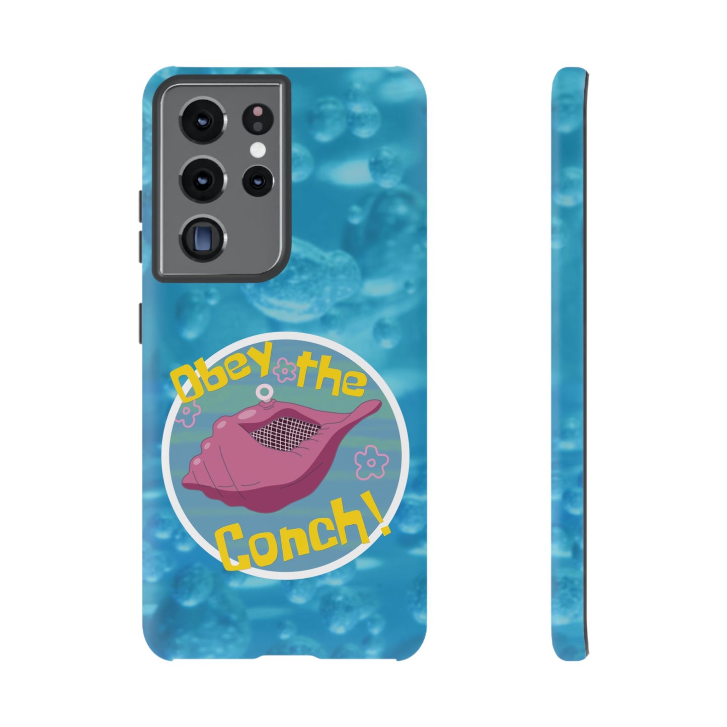 Phone Cases - Obey the Conch, Spongebob Design