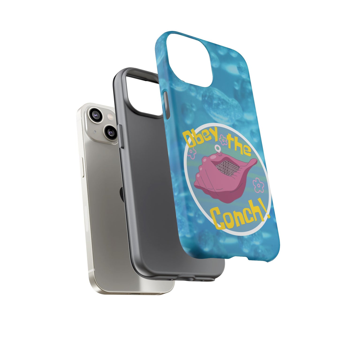 Phone Cases - Obey the Conch, Spongebob Design