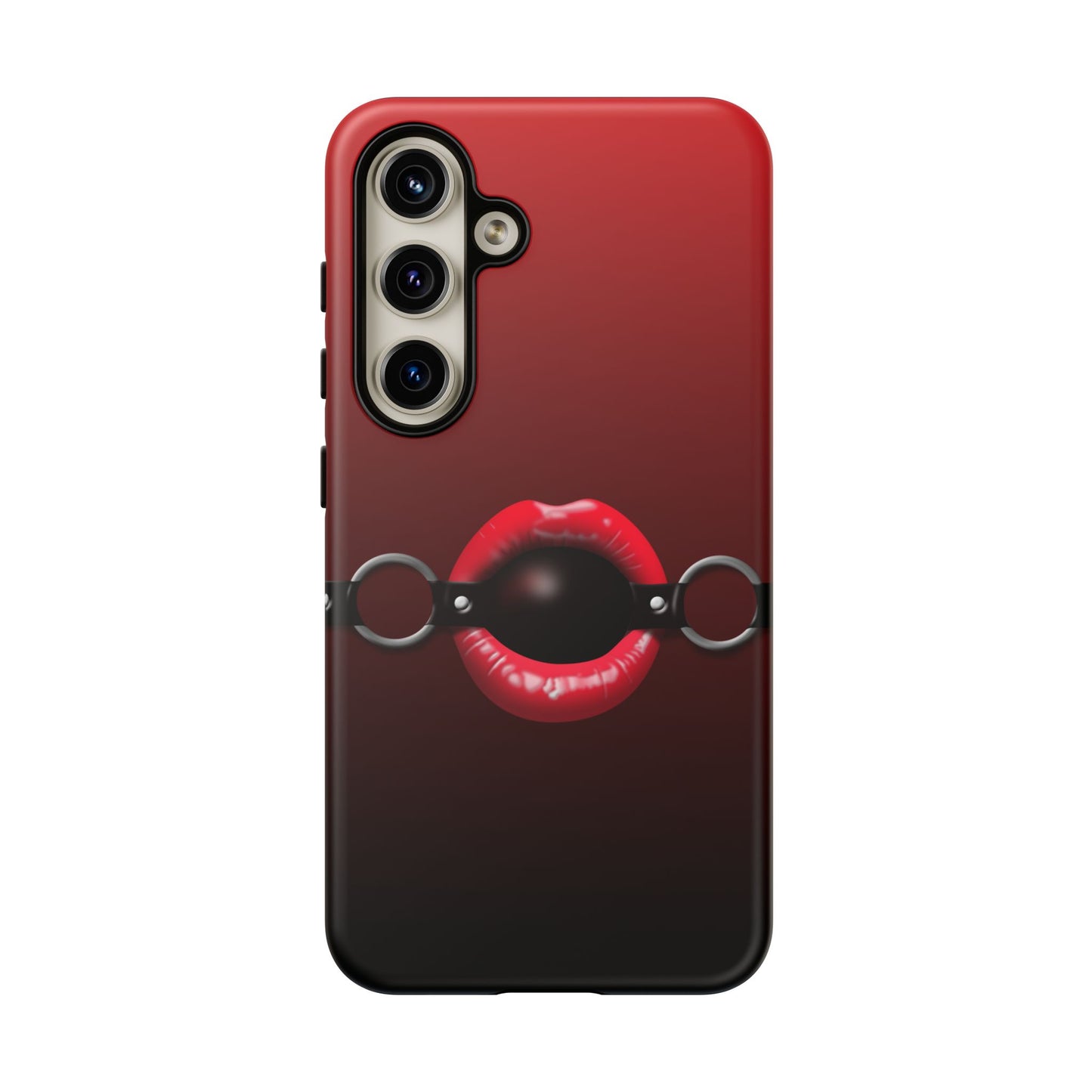 Phone Tough Case - Red Lips Gag Ball Design