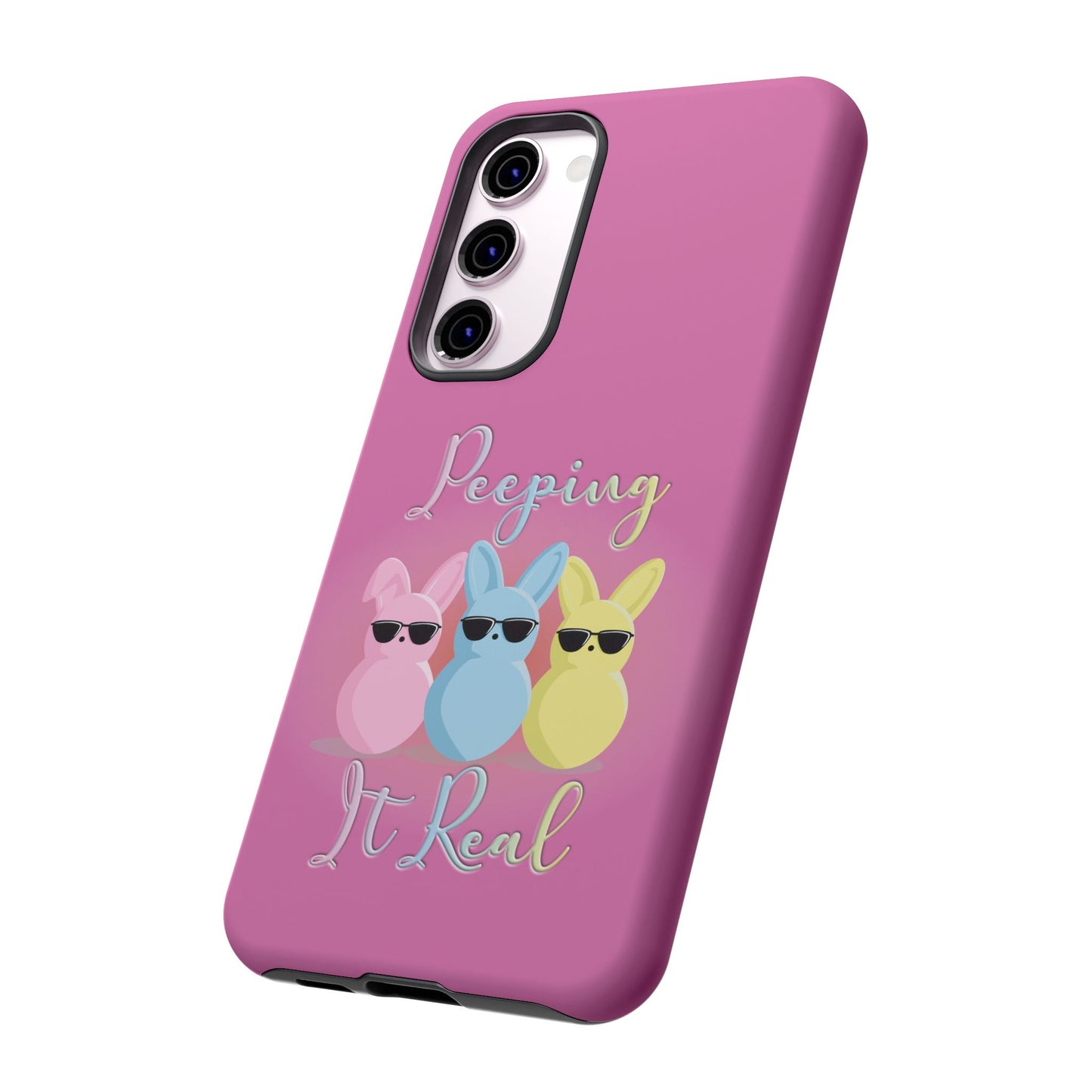 Phone Case - Peeping It Real Bunny Design for Easter & Spring