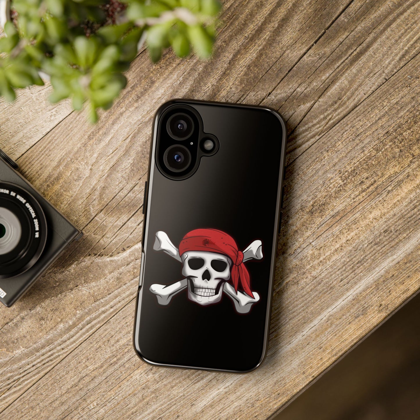 Pirate Skull and Crossbones with Jolly Roger Bandana - Tough Cases