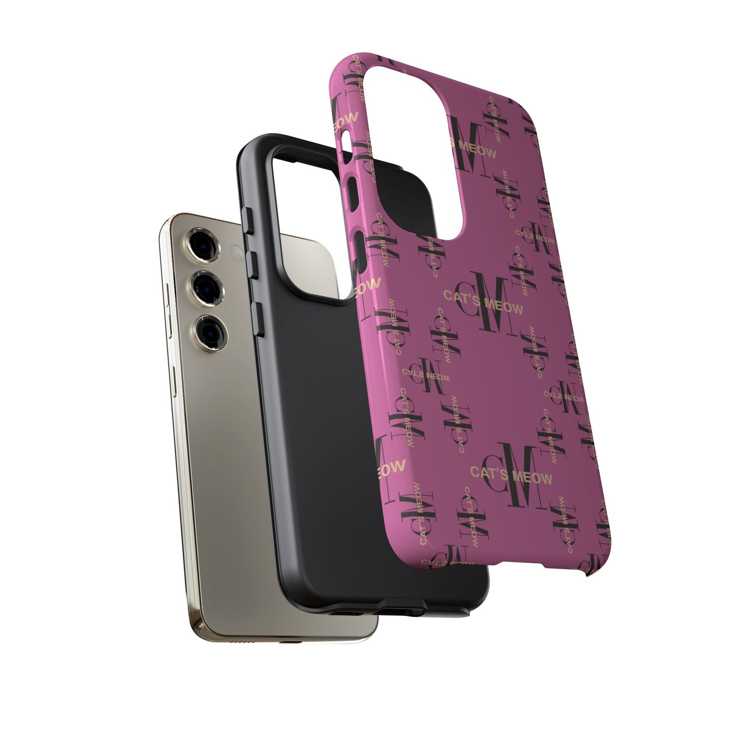 Phone Cases - Cat's Meow Logo Pattern Tough Cases