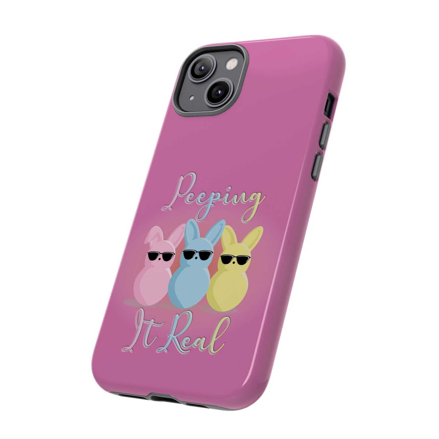 Phone Case - Peeping It Real Bunny Design for Easter & Spring