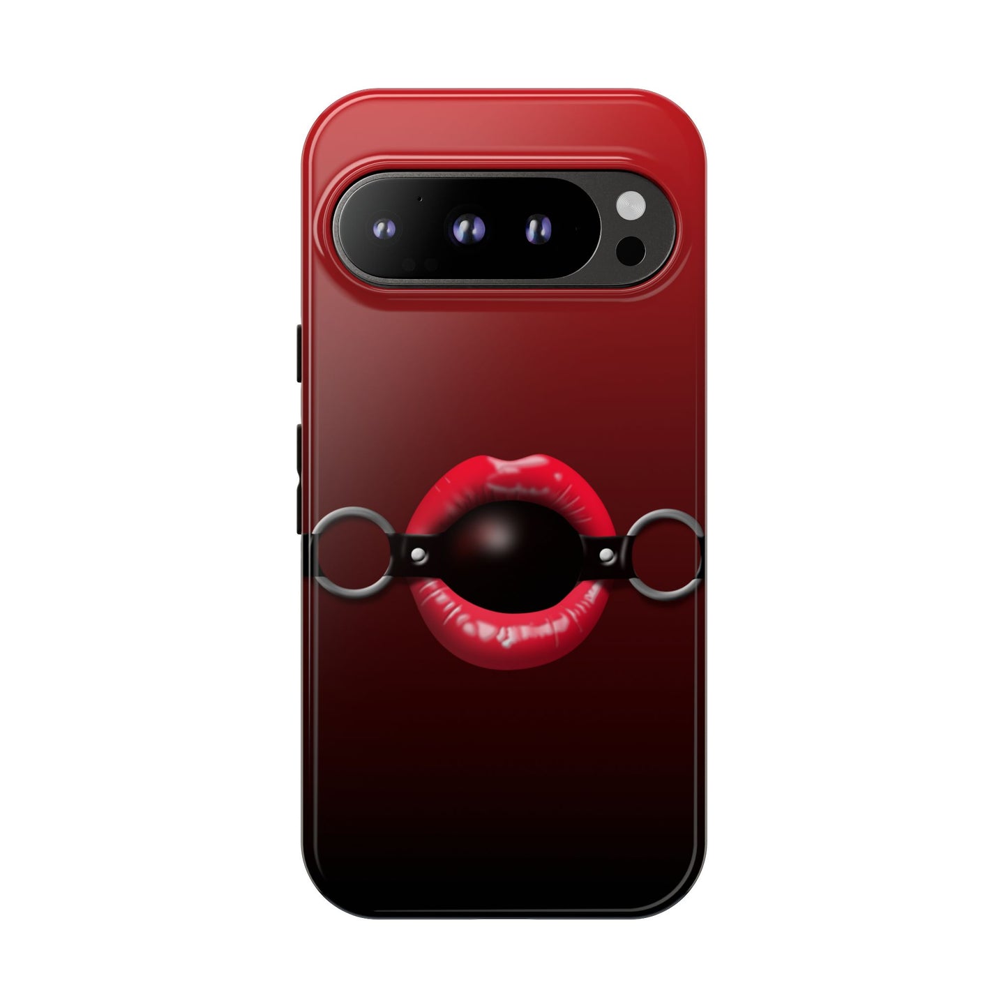 Phone Tough Case - Red Lips Gag Ball Design