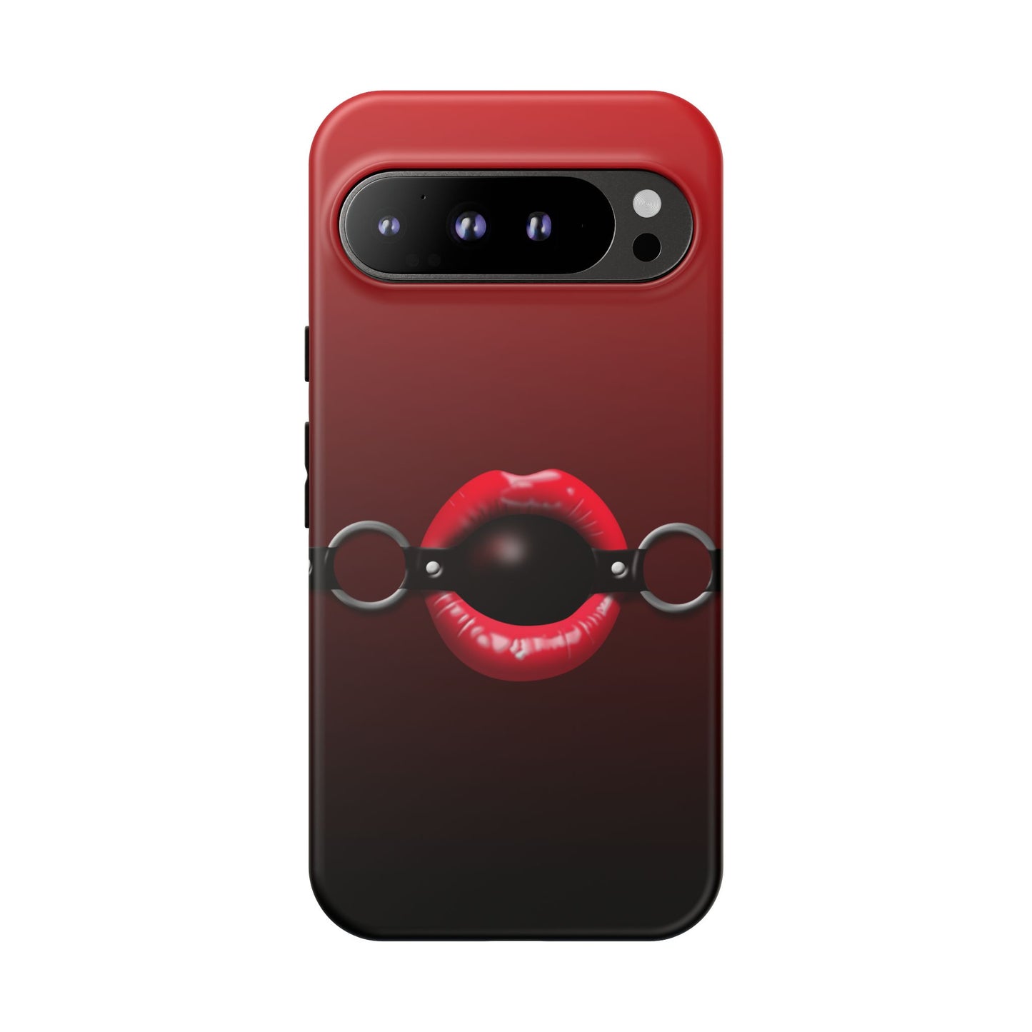 Phone Tough Case - Red Lips Gag Ball Design