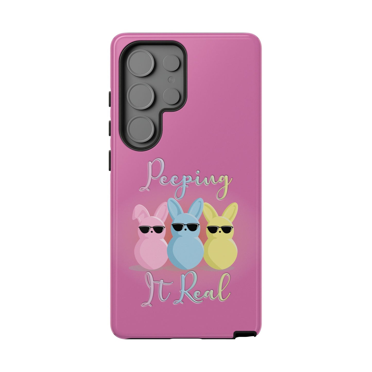 Phone Case - Peeping It Real Bunny Design for Easter & Spring