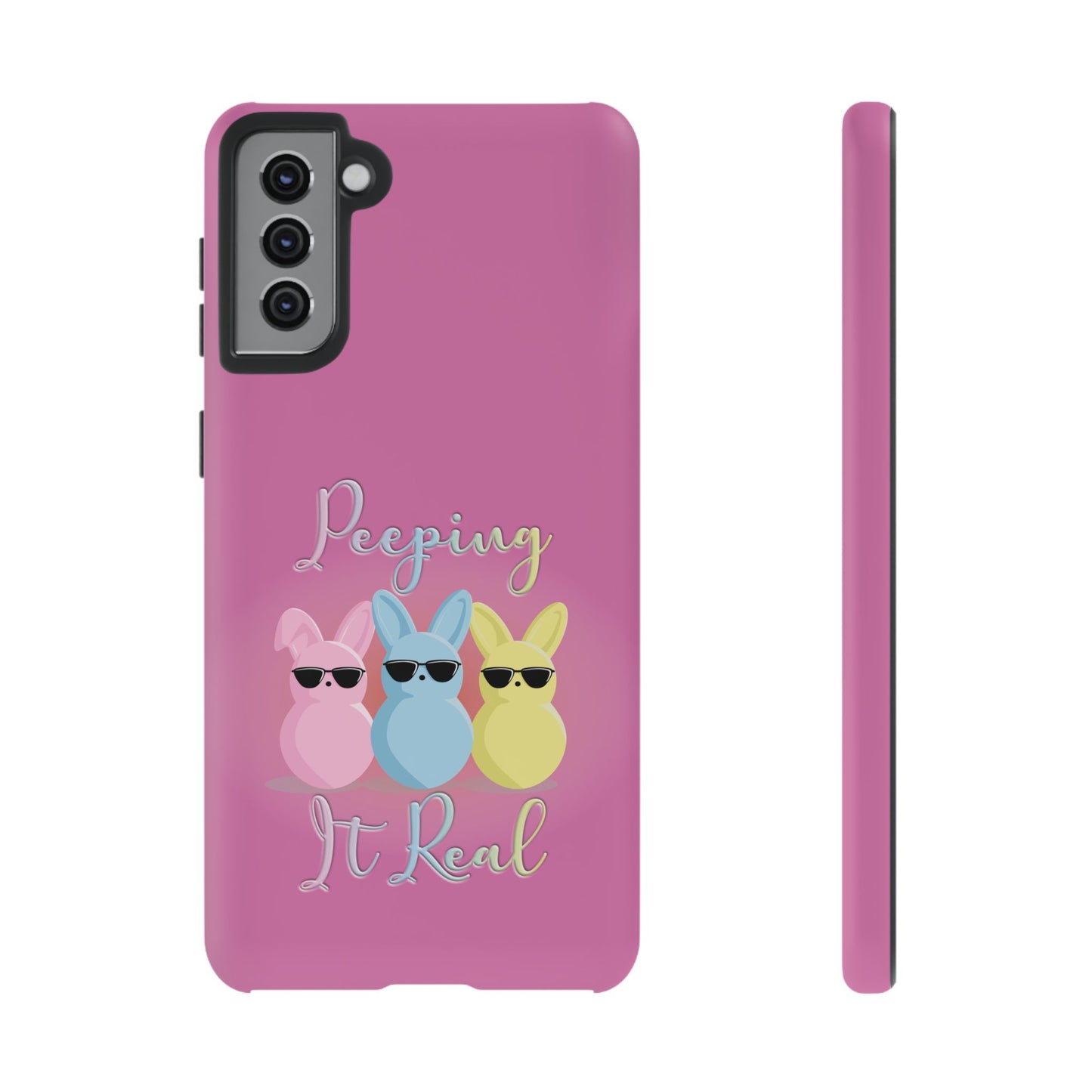 Phone Case - Peeping It Real Bunny Design for Easter & Spring