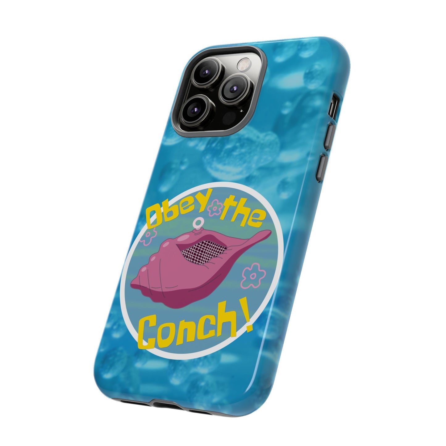 Phone Cases - Obey the Conch, Spongebob Design