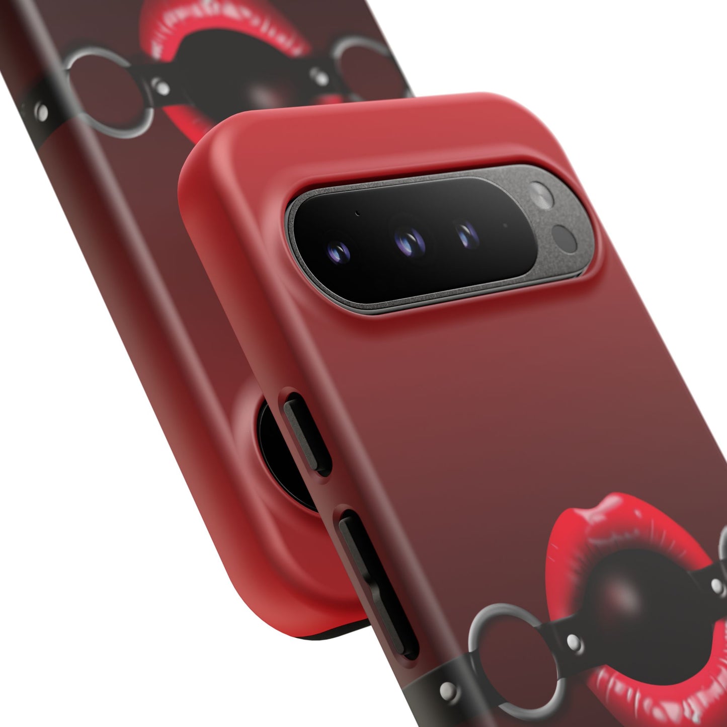 Phone Tough Case - Red Lips Gag Ball Design