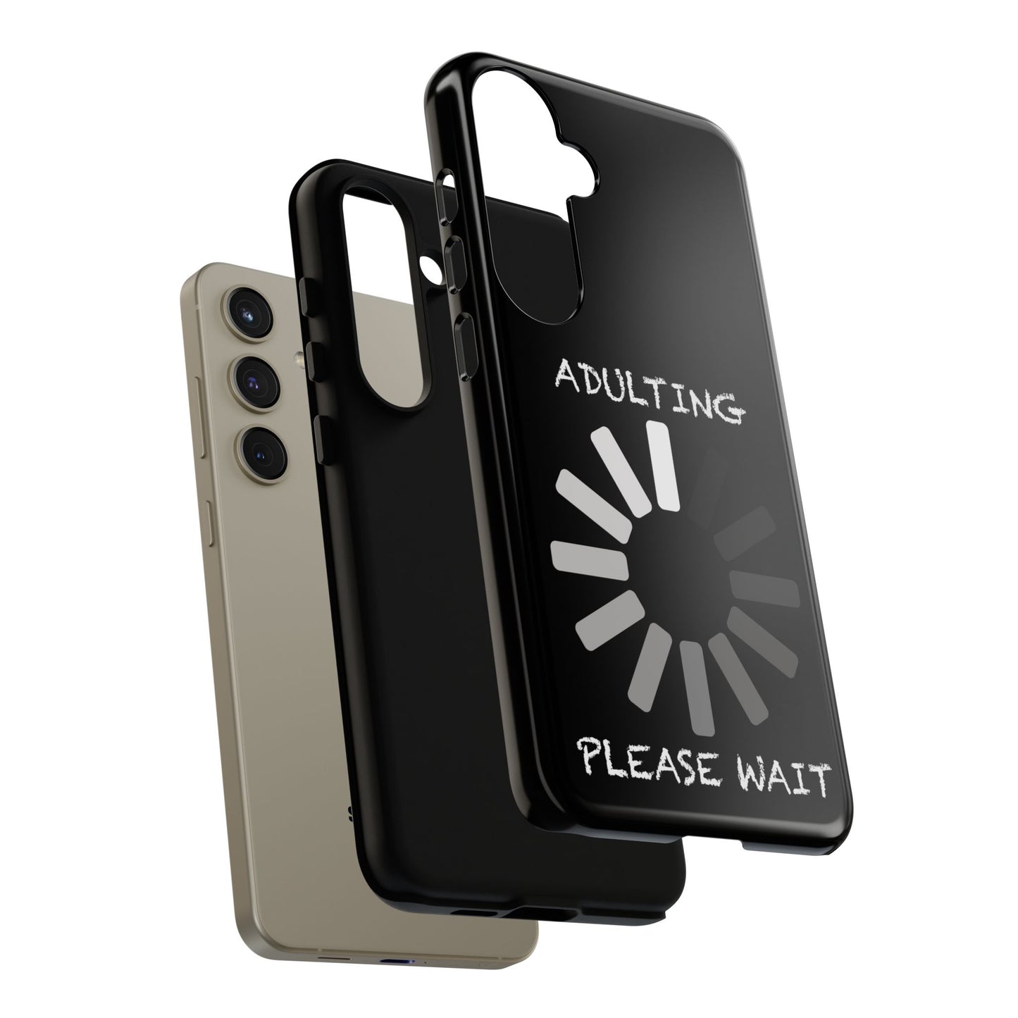 Phone Case - Adulting Please Wait Funny Tough Cases for Adults