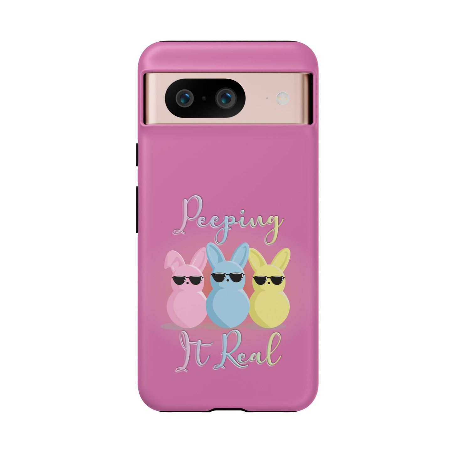 Phone Case - Peeping It Real Bunny Design for Easter & Spring