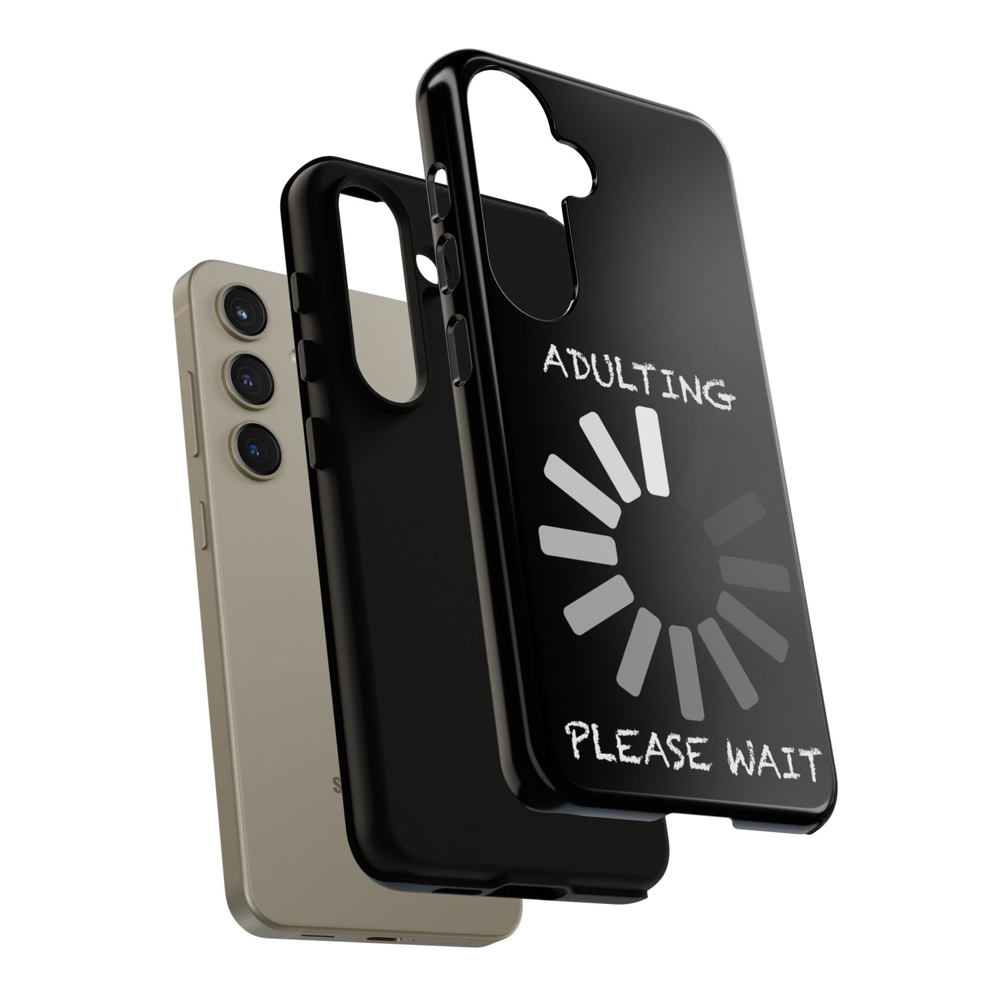 Phone Case - Adulting Please Wait Funny Tough Cases for Adults