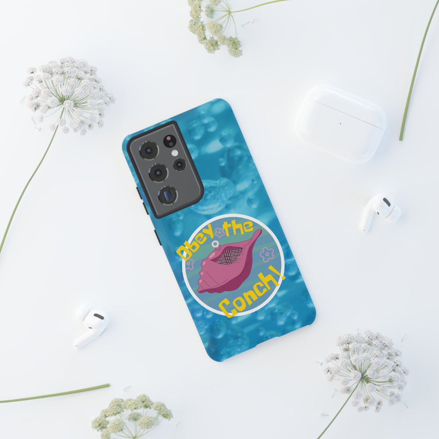 Phone Cases - Obey the Conch, Spongebob Design