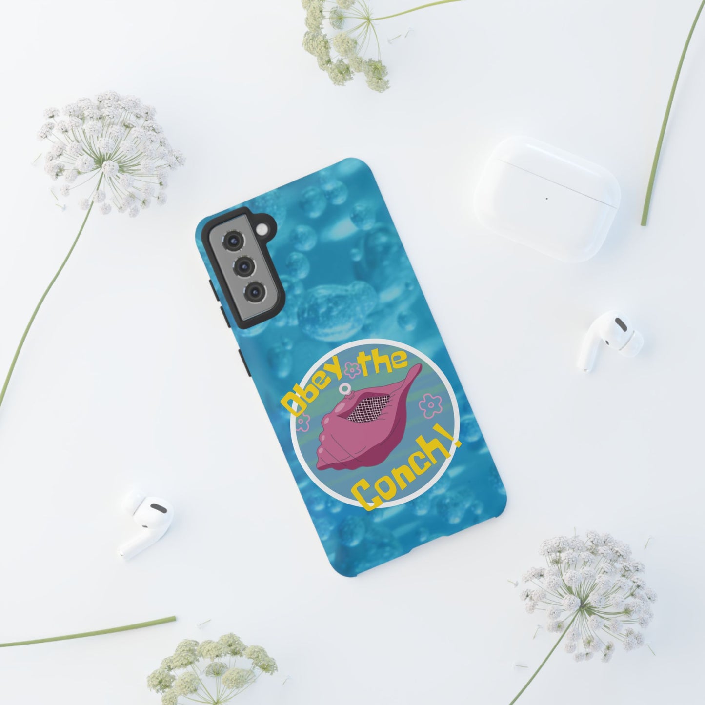 Phone Cases - Obey the Conch, Spongebob Design