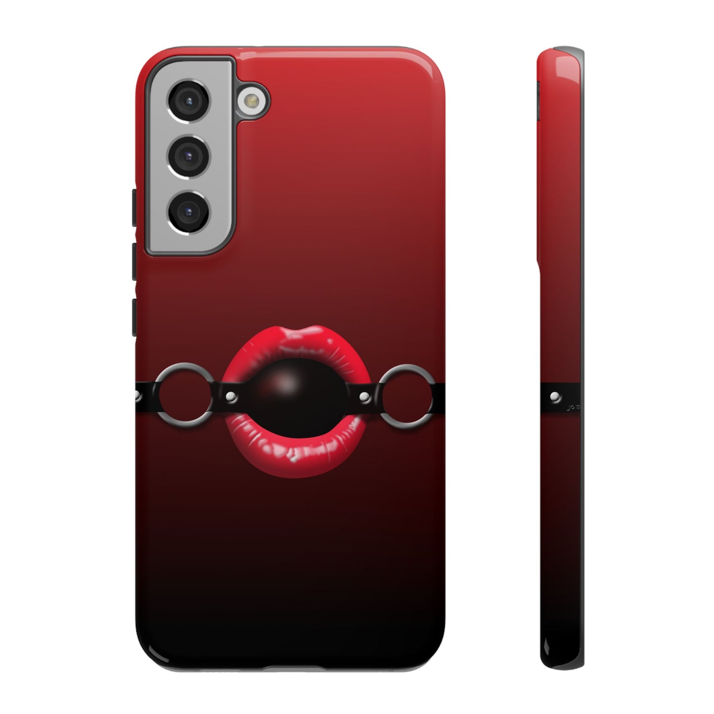 Phone Tough Case - Red Lips Gag Ball Design