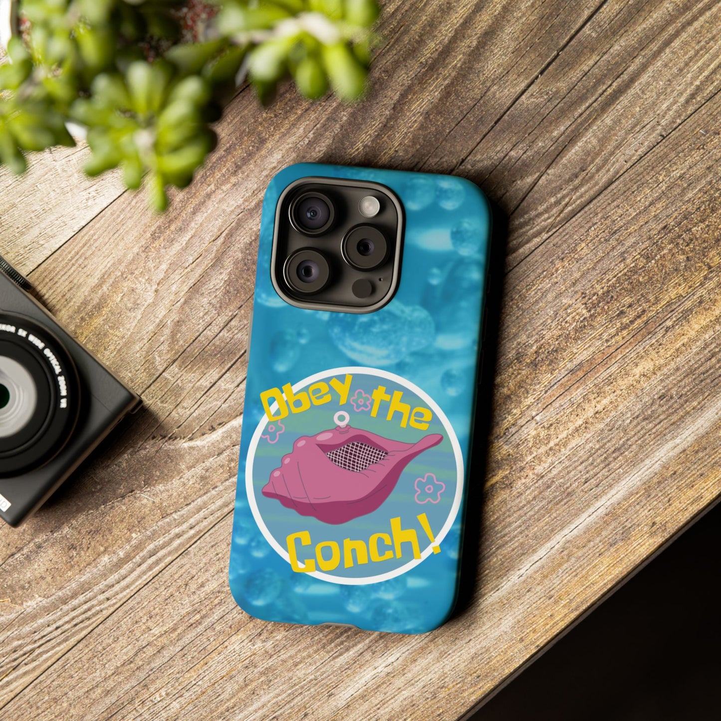 Phone Cases - Obey the Conch, Spongebob Design