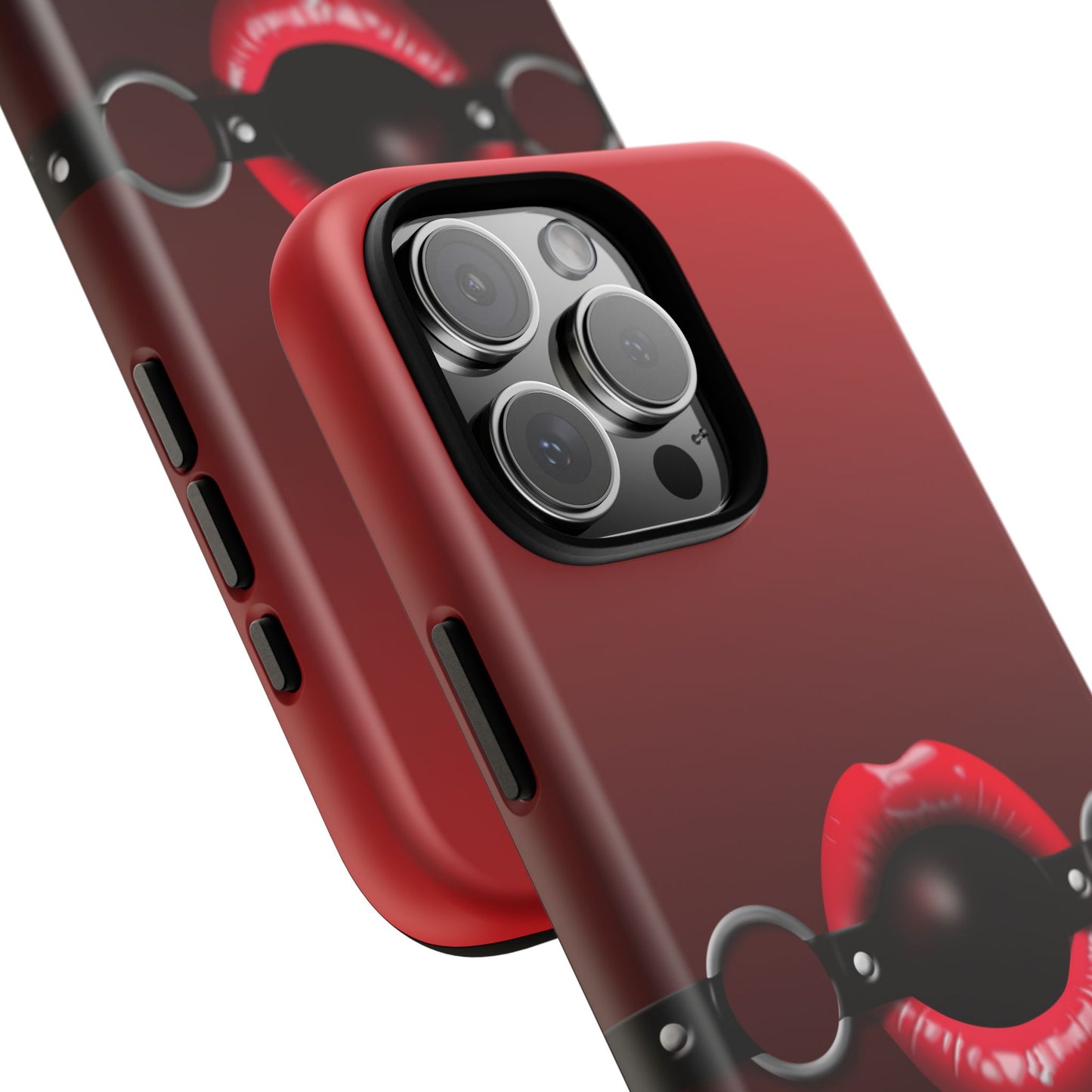 Phone Tough Case - Red Lips Gag Ball Design