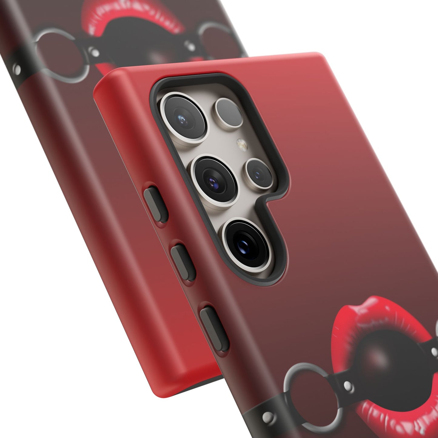 Phone Tough Case - Red Lips Gag Ball Design