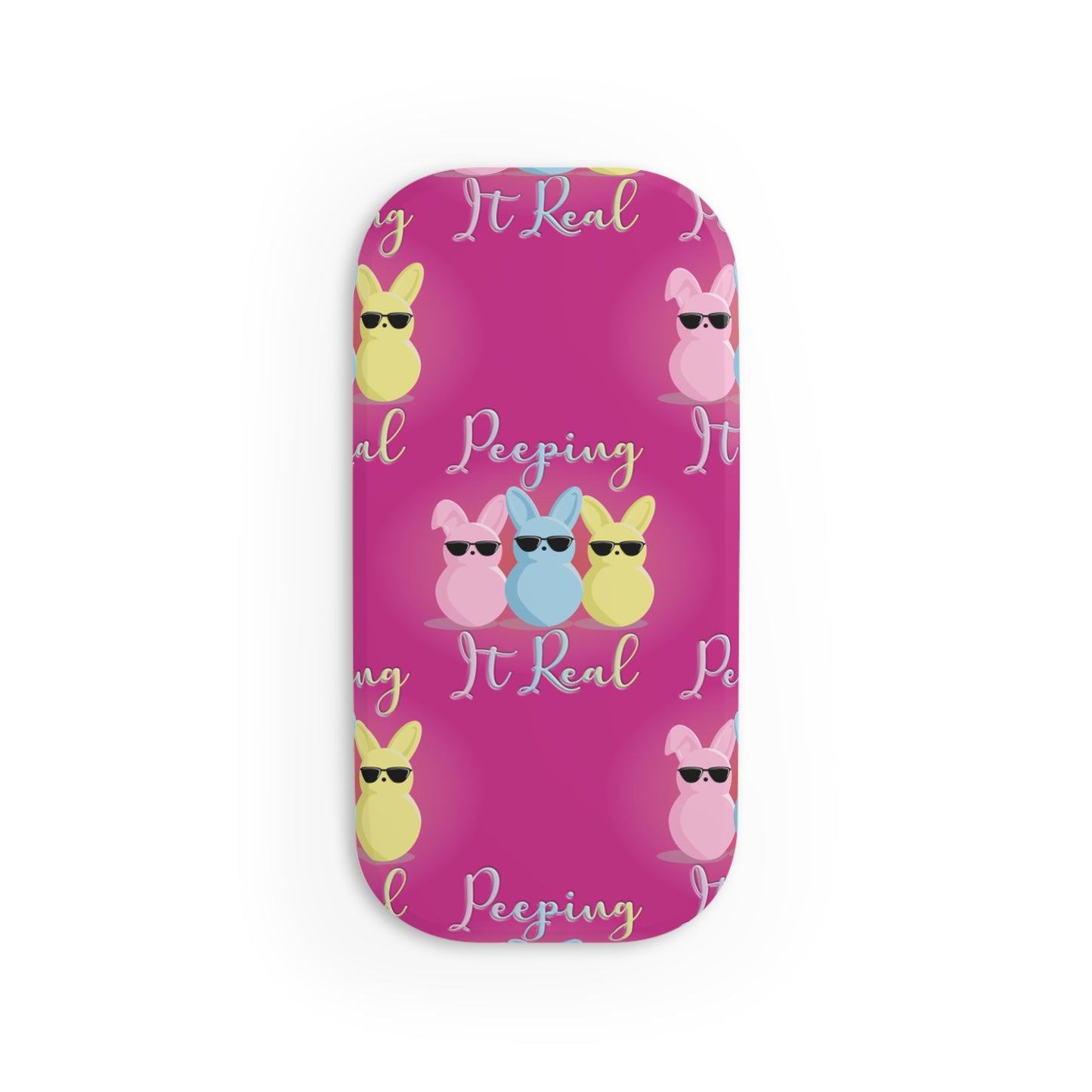 Phone Click-On Grip - Peeping Bunny Cute and Fun Mobile Accessory for Spring Celebrations