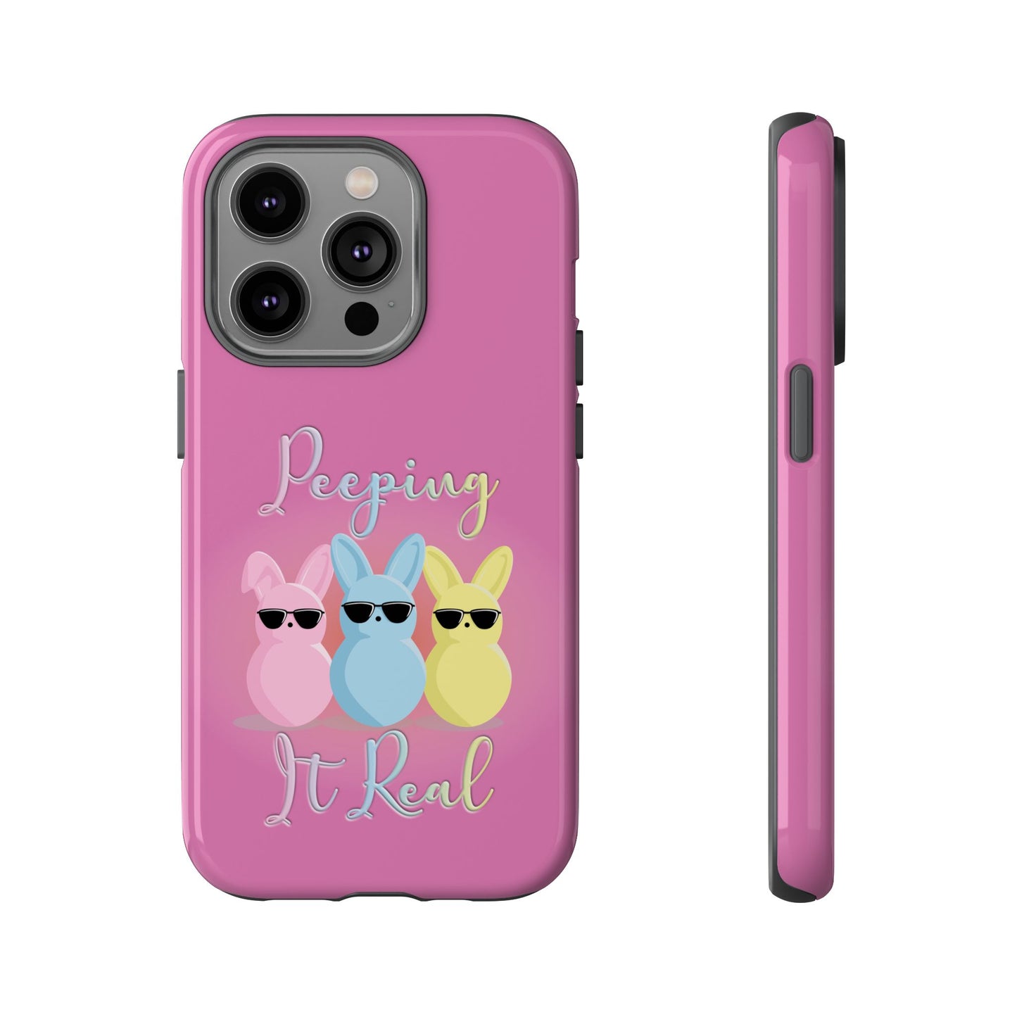 Phone Case - Peeping It Real Bunny Design for Easter & Spring