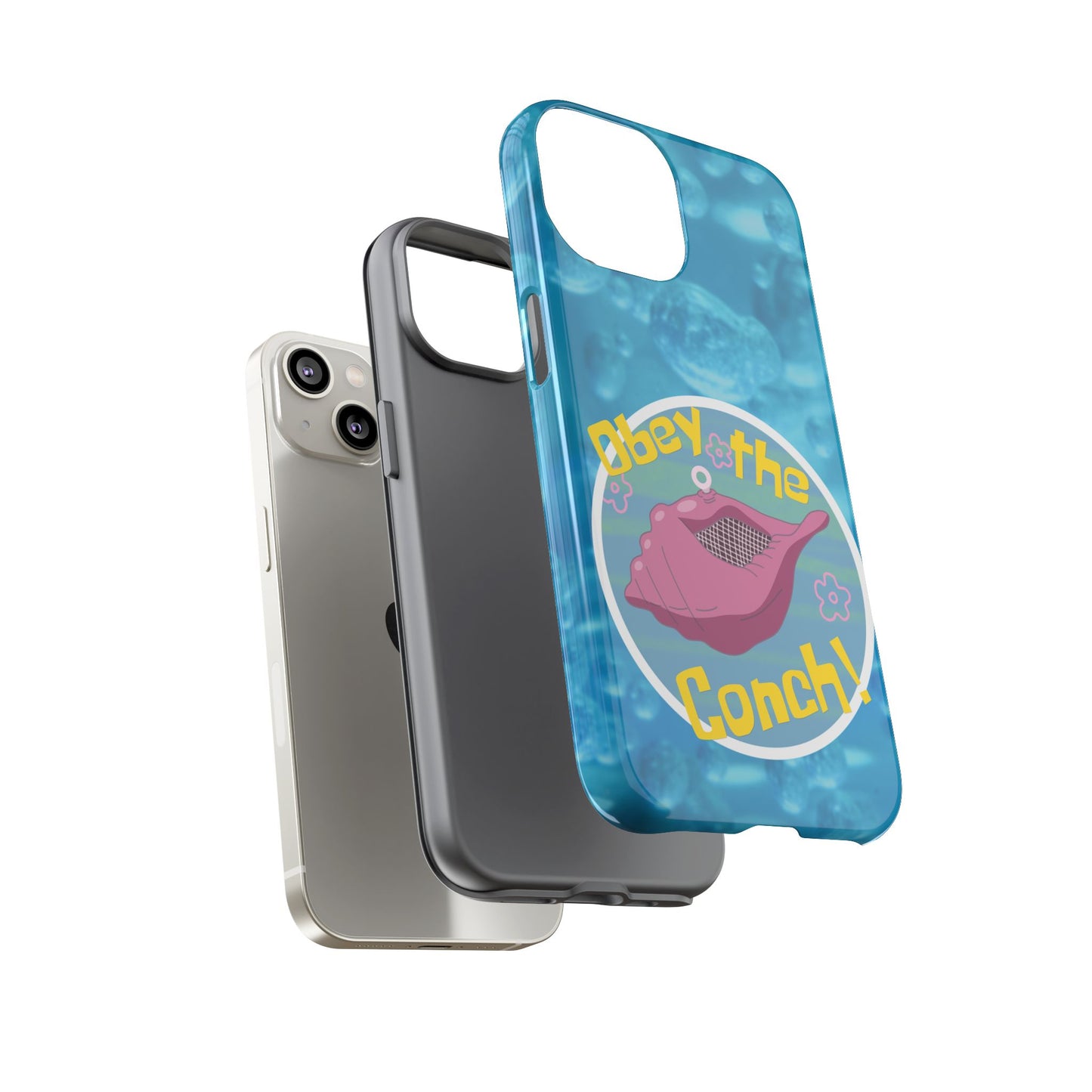 Phone Cases - Obey the Conch, Spongebob Design